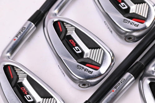 Ping G410 Irons / 7-PW+GW+SW+LW / Red Dot / Regular Flex Ping Alta CB Red Shafts