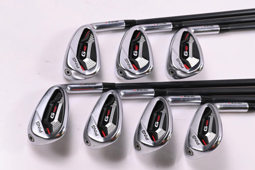 Ping G410 Irons / 7-PW+GW+SW+LW / Red Dot / Regular Flex Ping Alta CB Red Shafts