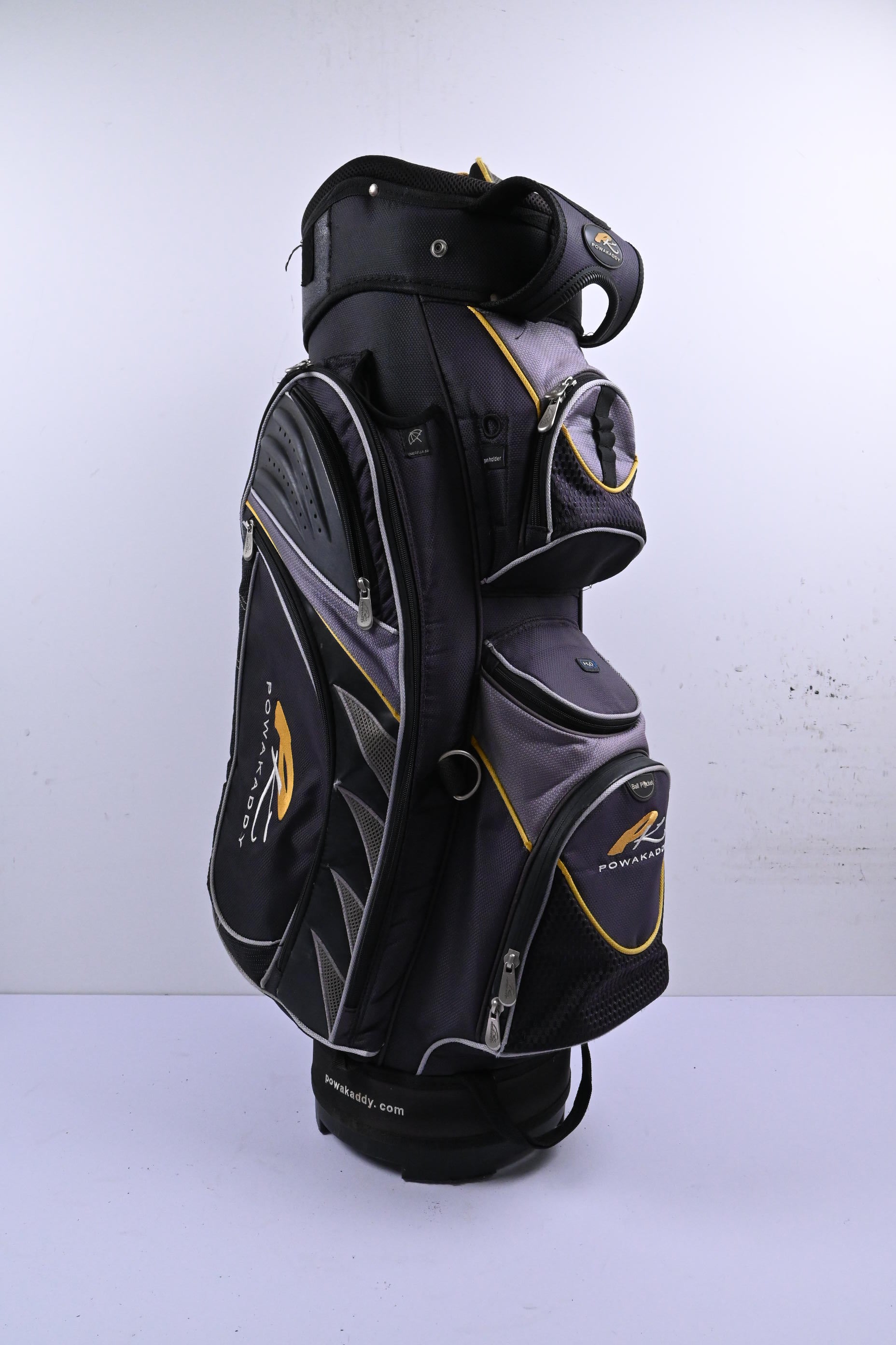 Powakaddy Cart Bag / 11-Way Divider / Grey & Black