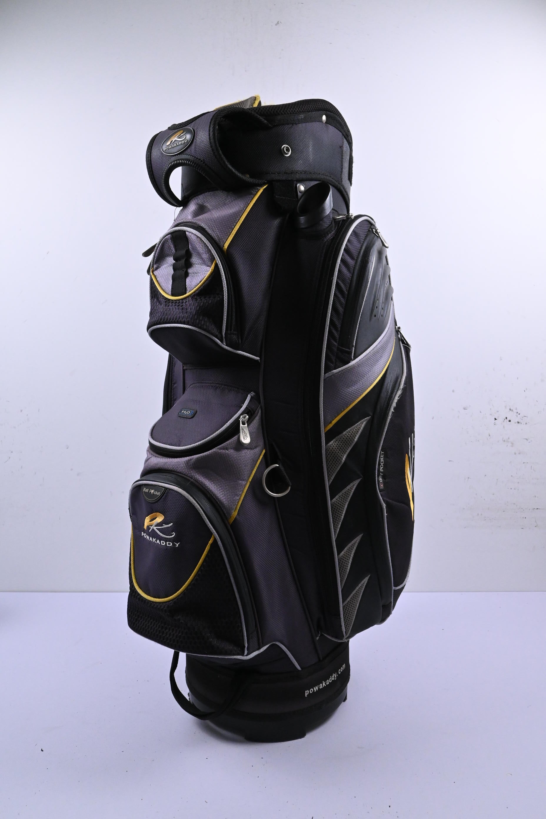 Powakaddy Cart Bag / 11-Way Divider / Grey & Black