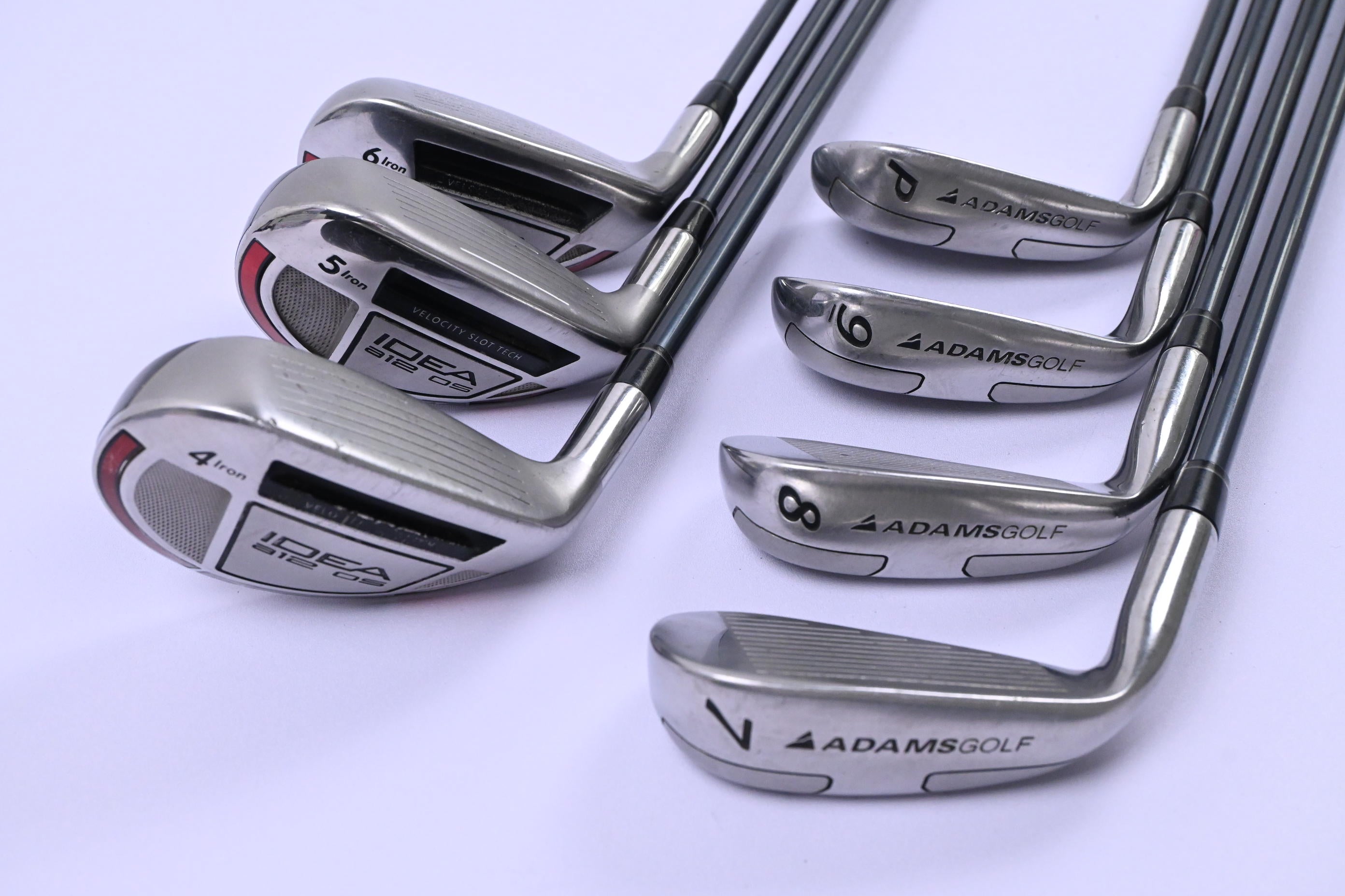 Adams Idea A12 OS Hybrid Combo Irons / 4-PW / Senior Flex ProLaunch Blue 55