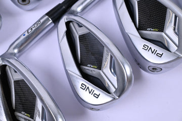 Ping G430 Irons / 6-PW+GW+SW+LW / Blue Dot / Senior Flex Alta CB Black Shafts