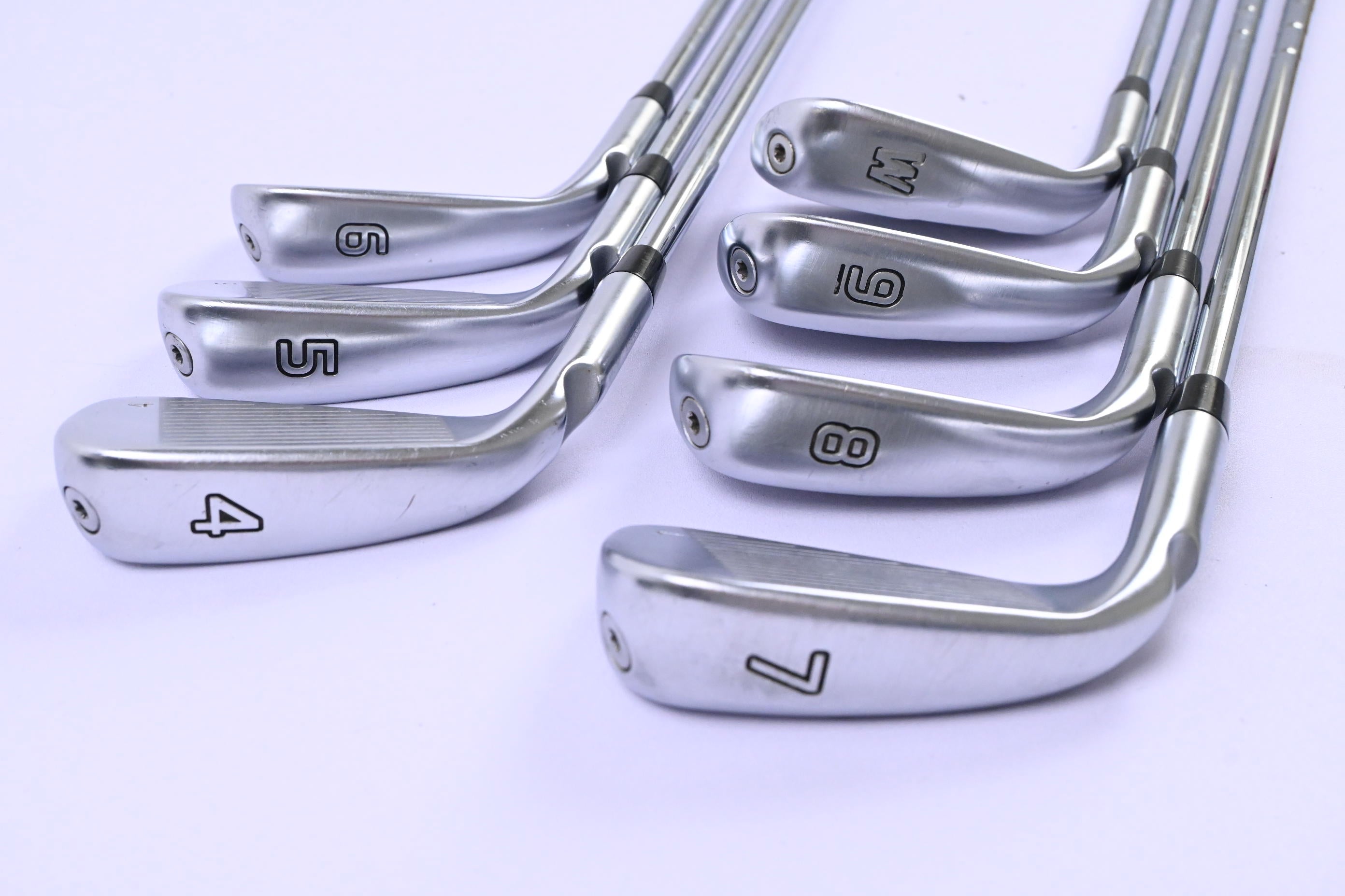 Ping G425 Irons / 4-PW / Green Dot / Stiff Flex Ping AWT 2.0 Shafts