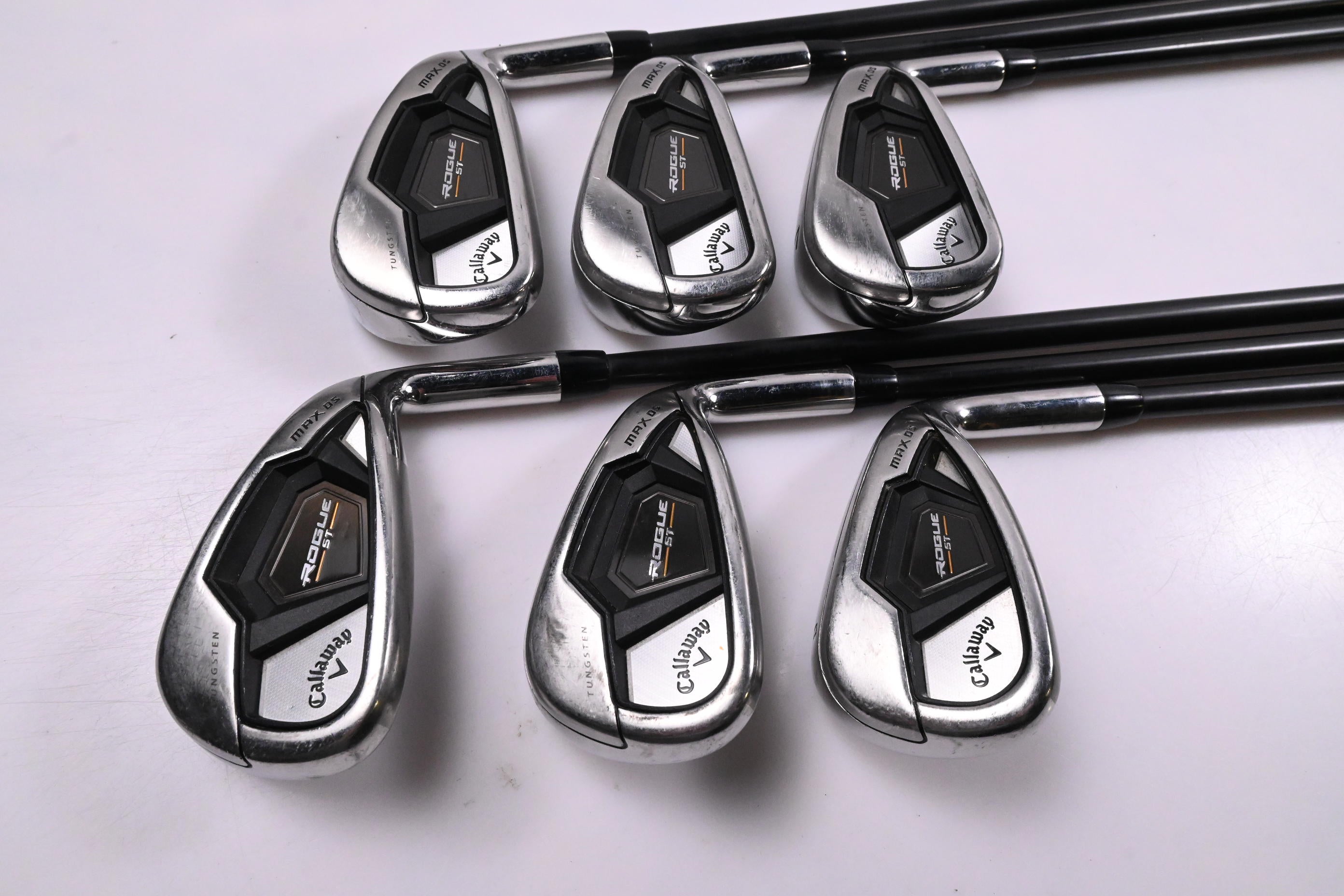 Callaway Rogue ST Max OS Irons / 5-PW / Senior Flex Cypher 50 Shafts