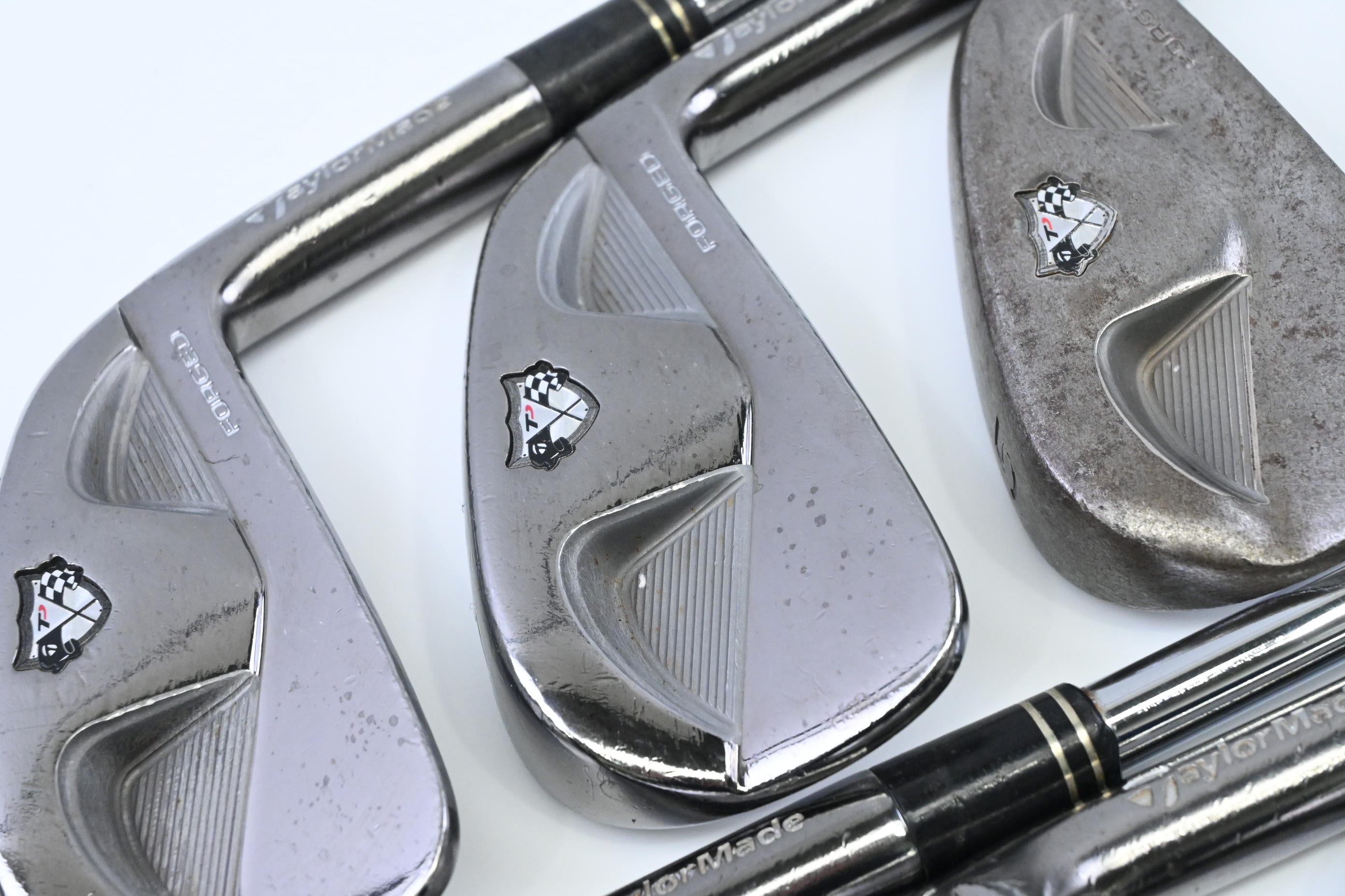 Taylormade RAC TP MB Irons / 3-9 + GW / Stiff Flex Rifle Flighted Shafts
