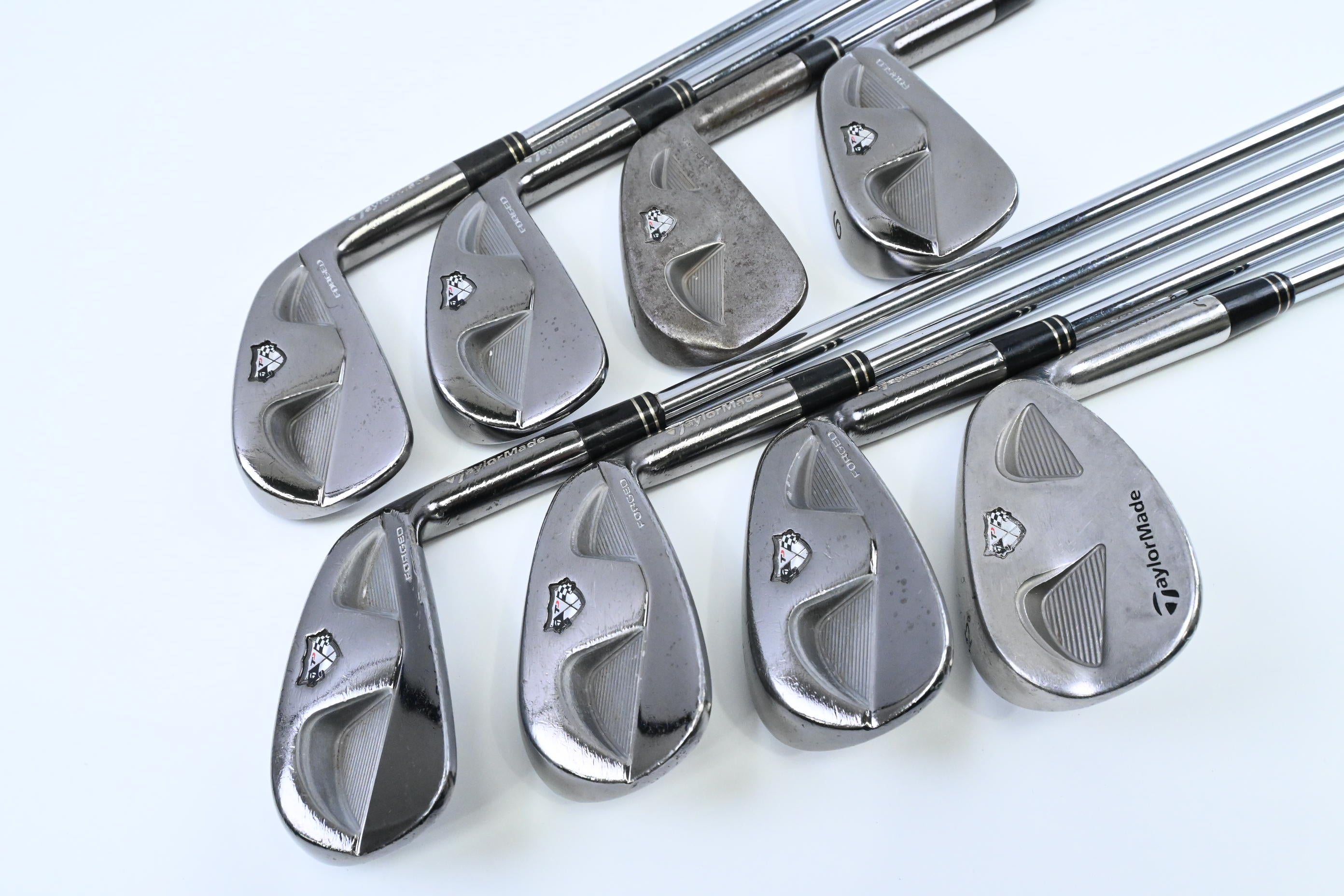 Taylormade RAC TP MB Irons / 3-9 + GW / Stiff Flex Rifle Flighted Shafts