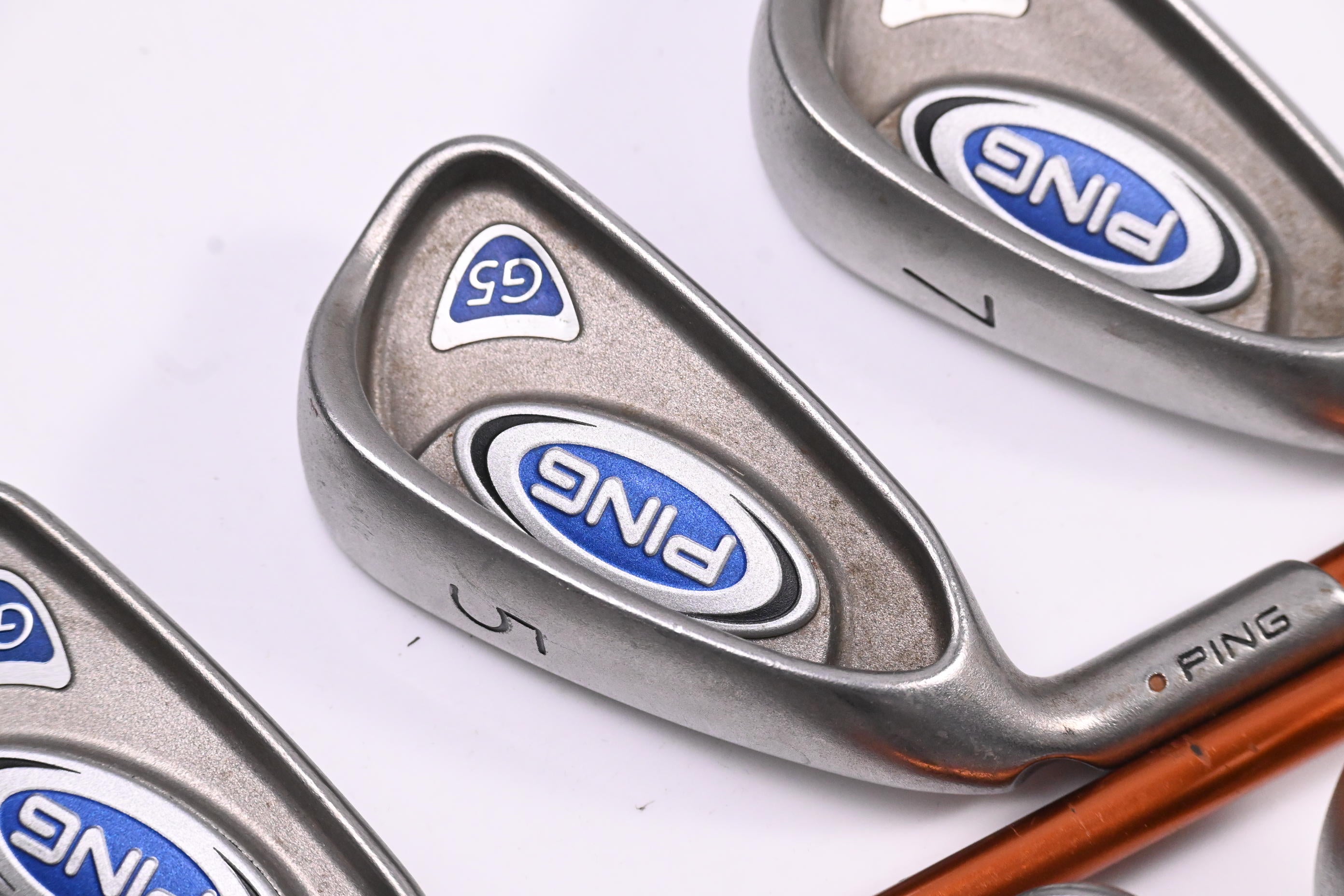 Left Hand Ping G5 Irons / 5-PW / Regular Flex Ping TFC 129 Shaft