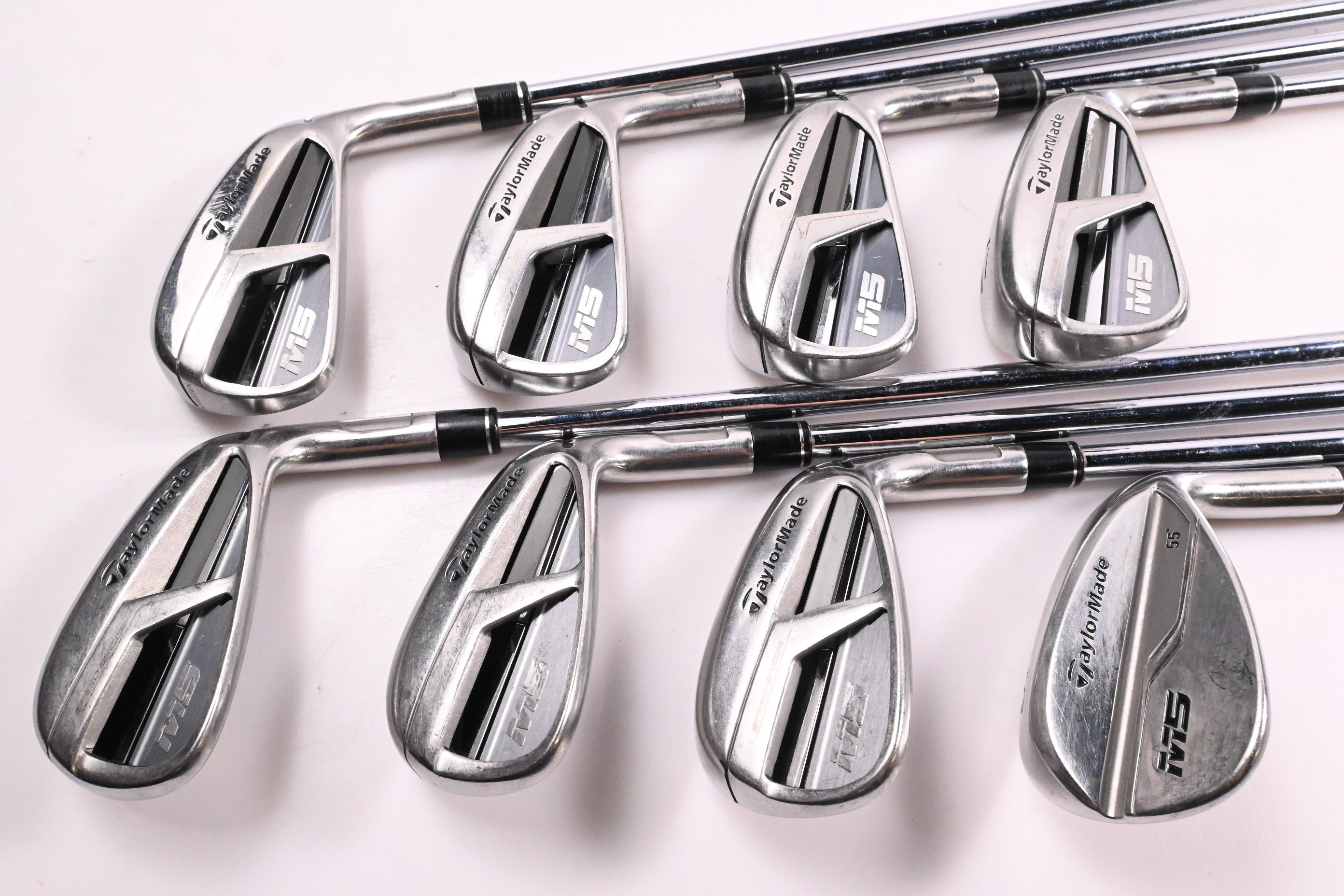 Taylormade M5 Irons / 4-PW+SW / Regular Flex KBS MAX 85 Shafts