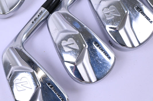Bridgestone Tour B X-Blade Irons / 4-PW / Stiff Flex Dynamic Gold S200 Shafts