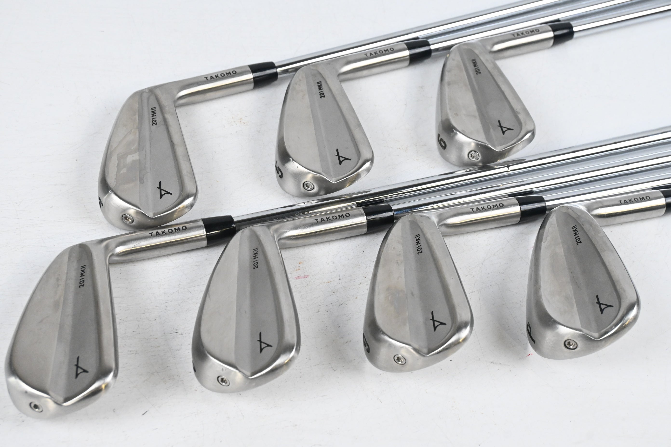 Takomo 201 Irons / 4-PW / Stiff Flex KBS Tour Lite Shafts
