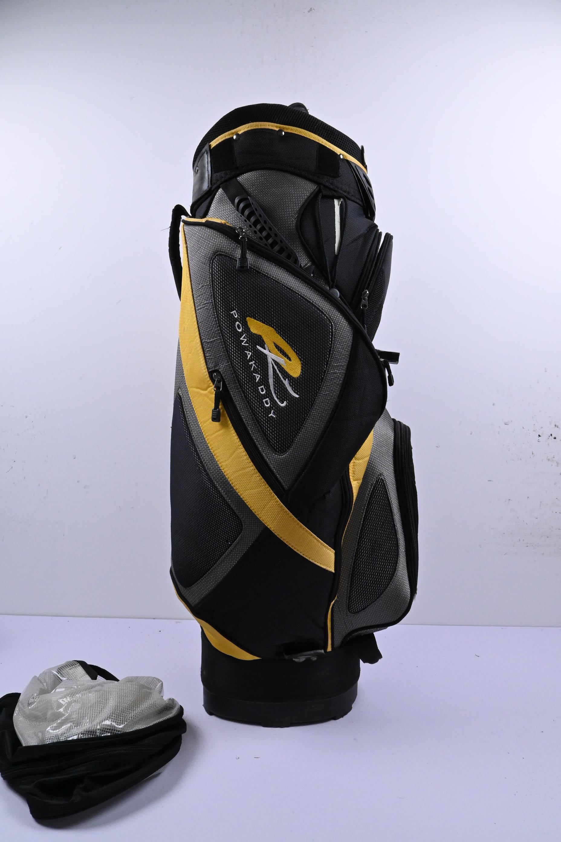 Powakaddy Cart Bag / 7-Way Divider / Black & Yellow