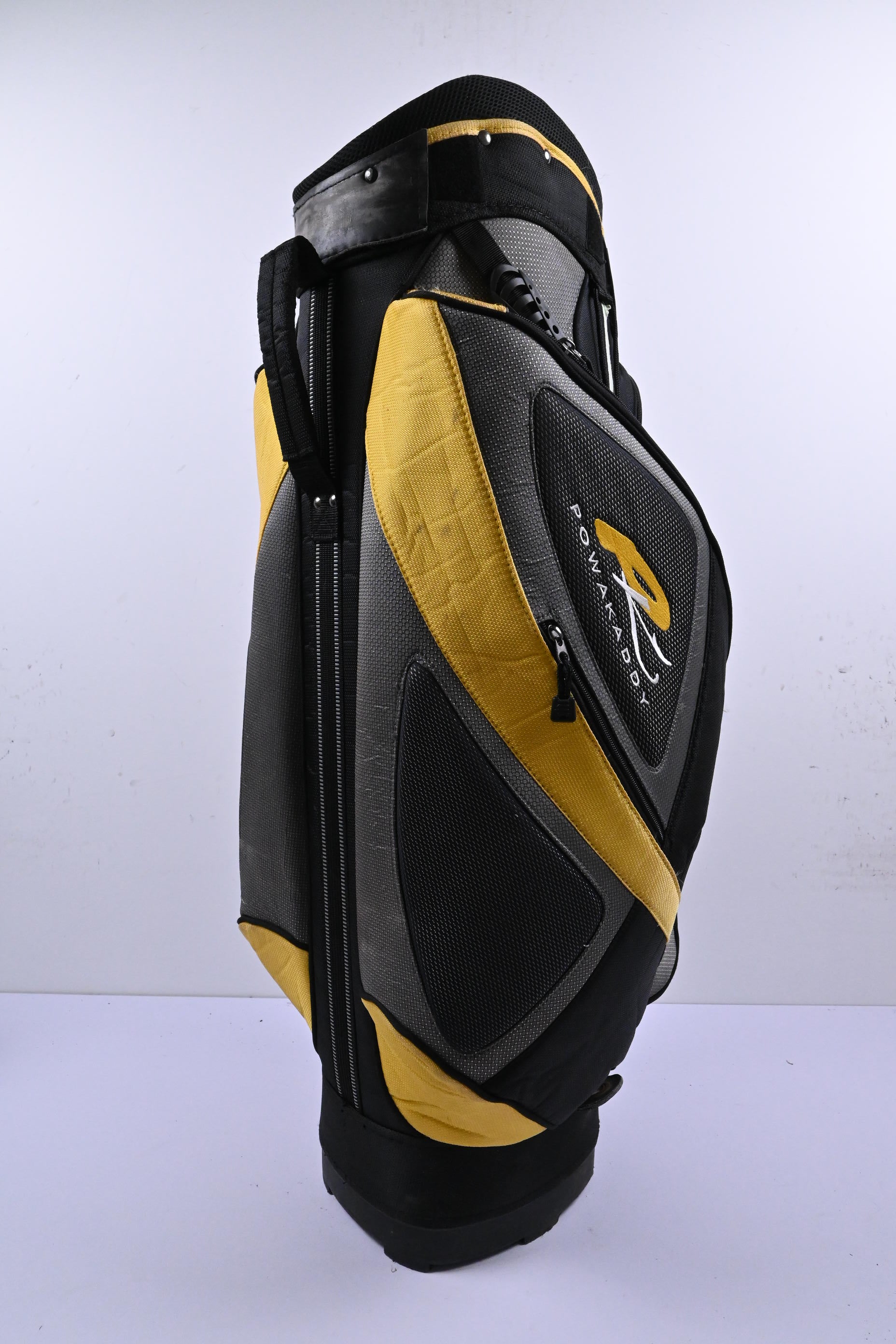 Powakaddy Cart Bag / 7-Way Divider / Black & Yellow