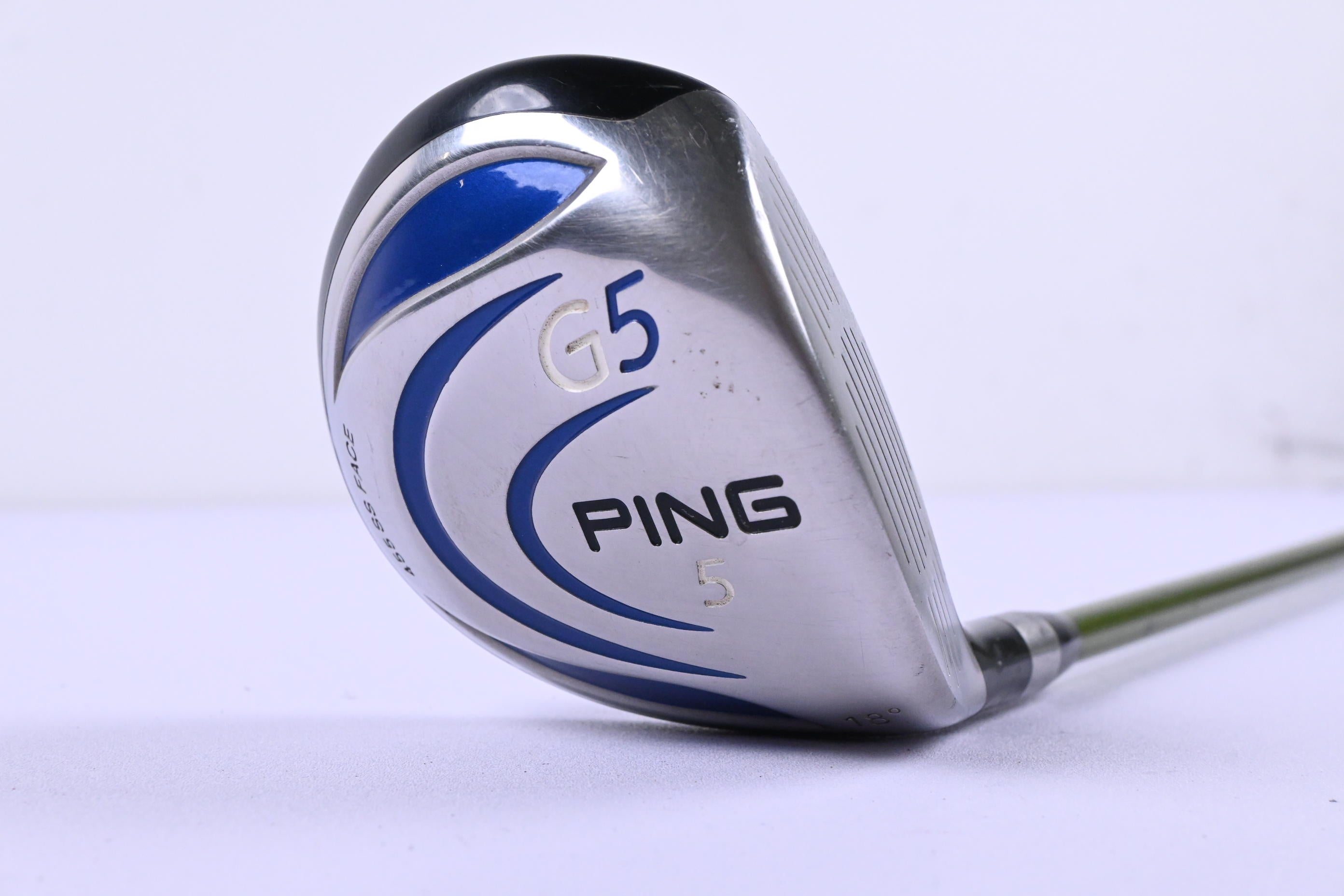 Ping G5 #5 Wood / 18 Degree / Regular Flex Aldila NV Green 75 Shaft