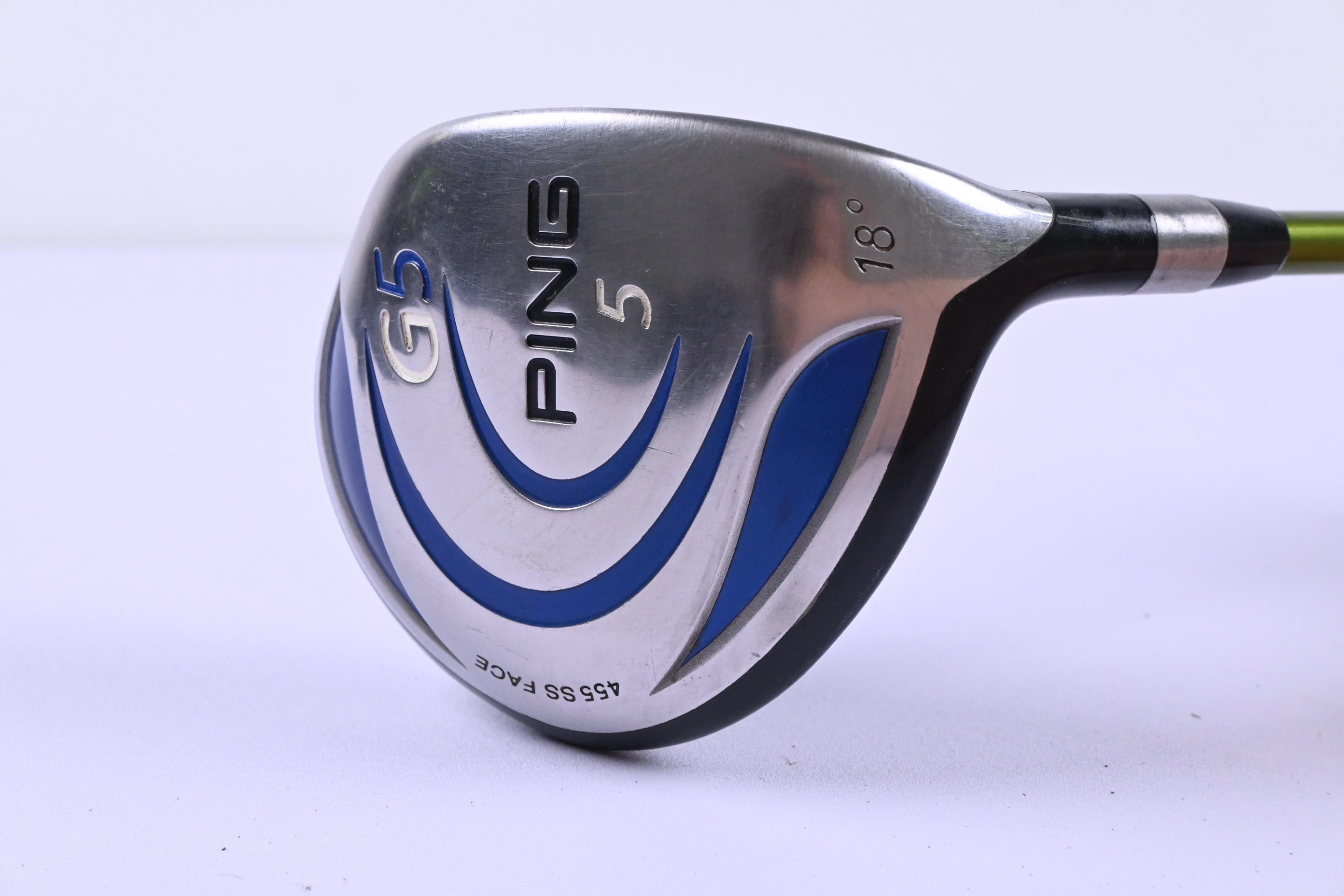 Ping G5 #5 Wood / 18 Degree / Regular Flex Aldila NV Green 75 Shaft