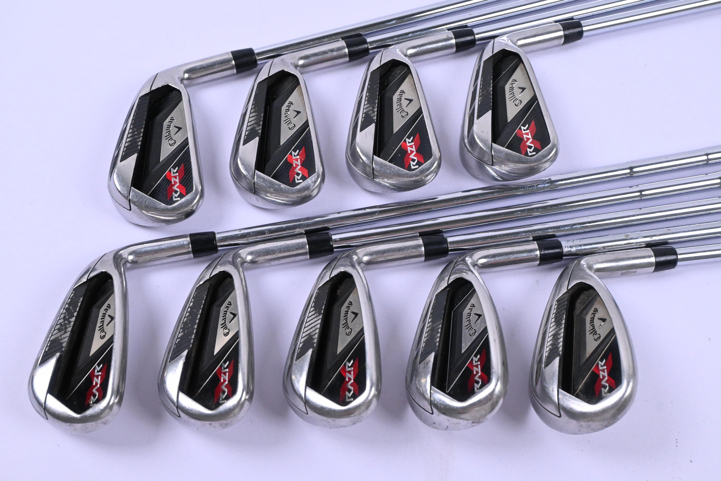 Callaway RAZR X Irons / 4-PW+GW+SW / Uniflex Callaway RAZR X Shafts