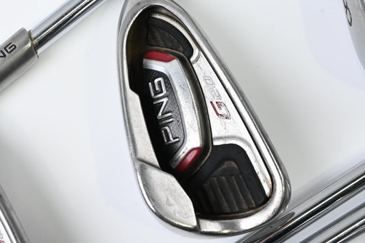 Ping G20 Irons / 6-PW+UW+SW / Orange Dot / Regular Flex Ping CFS Steel Shafts