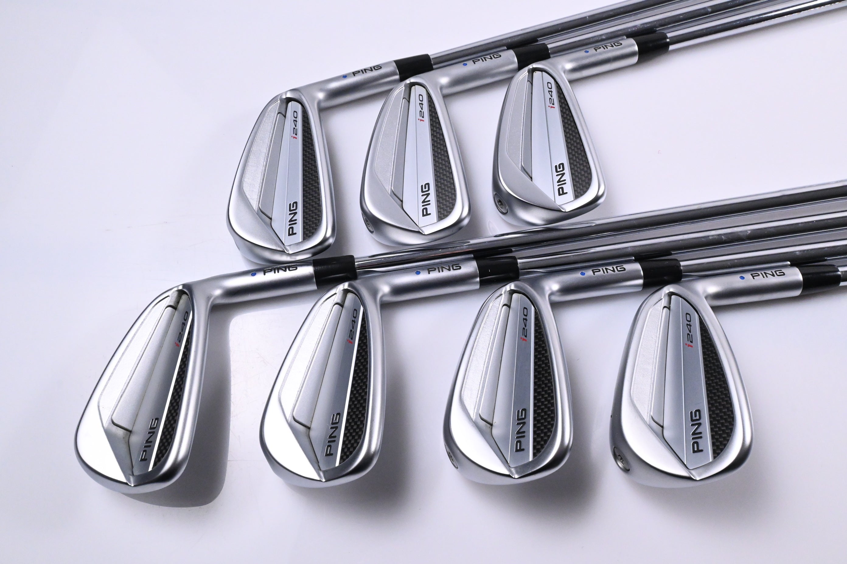 Ping I240 Irons / 4-PW / Blue Dot / Stiff Flex N.S.Pro Modus3 Tour 115 Shaft