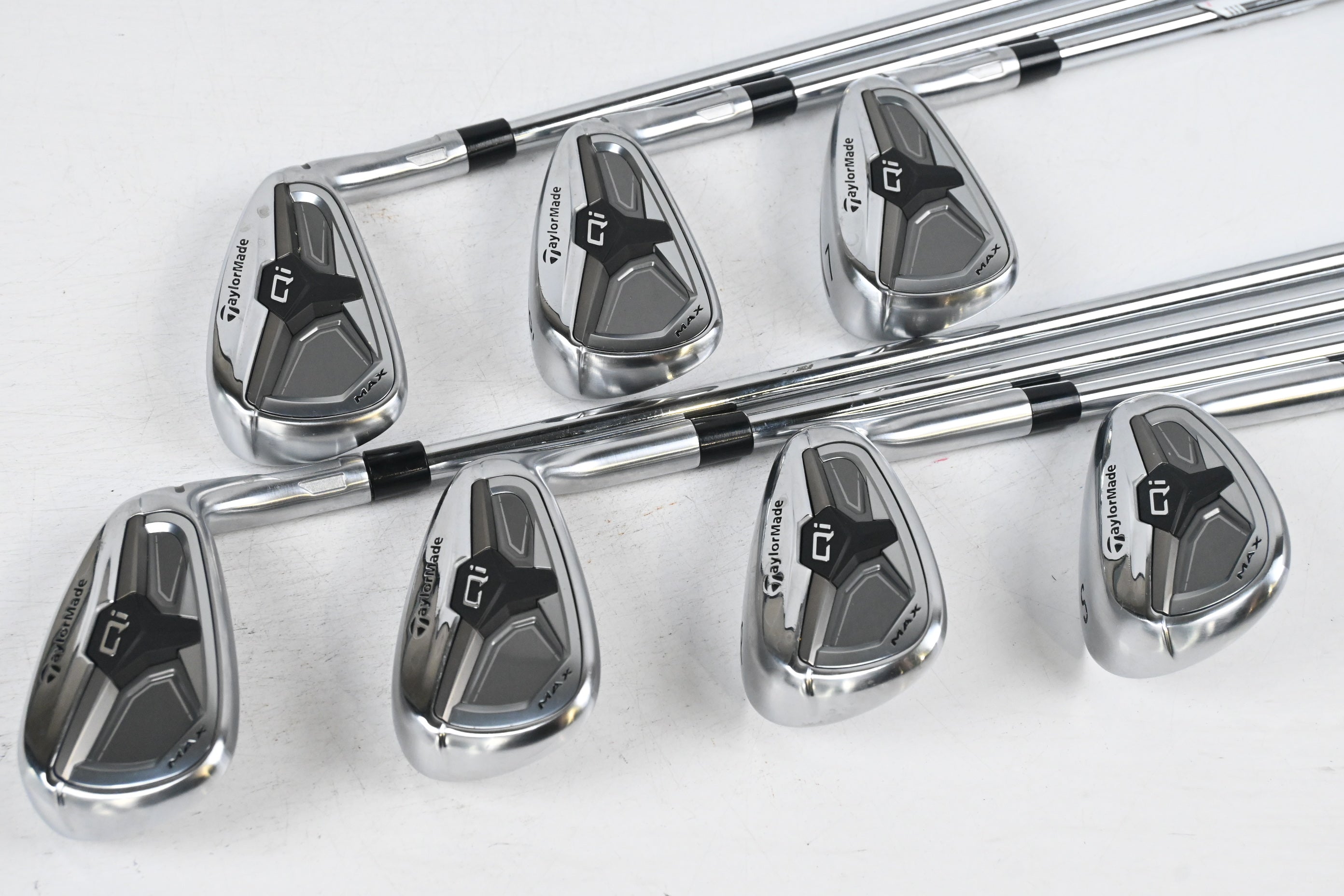 Taylormade Qi Max Irons / 5-PW+SW / Regular Flex KBS MAX MT 85 Shafts