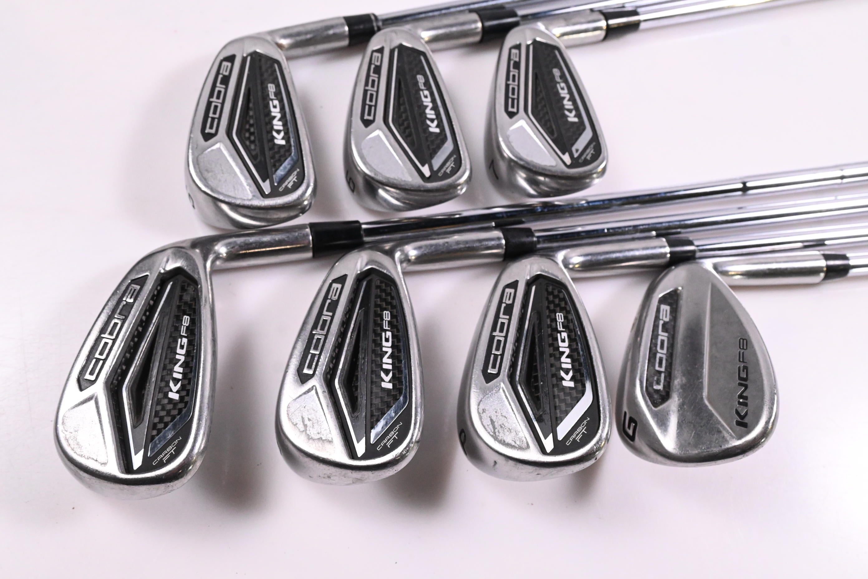 Cobra King F8 Irons / 5-PW+SW / Regular Flex XP 90 Shafts