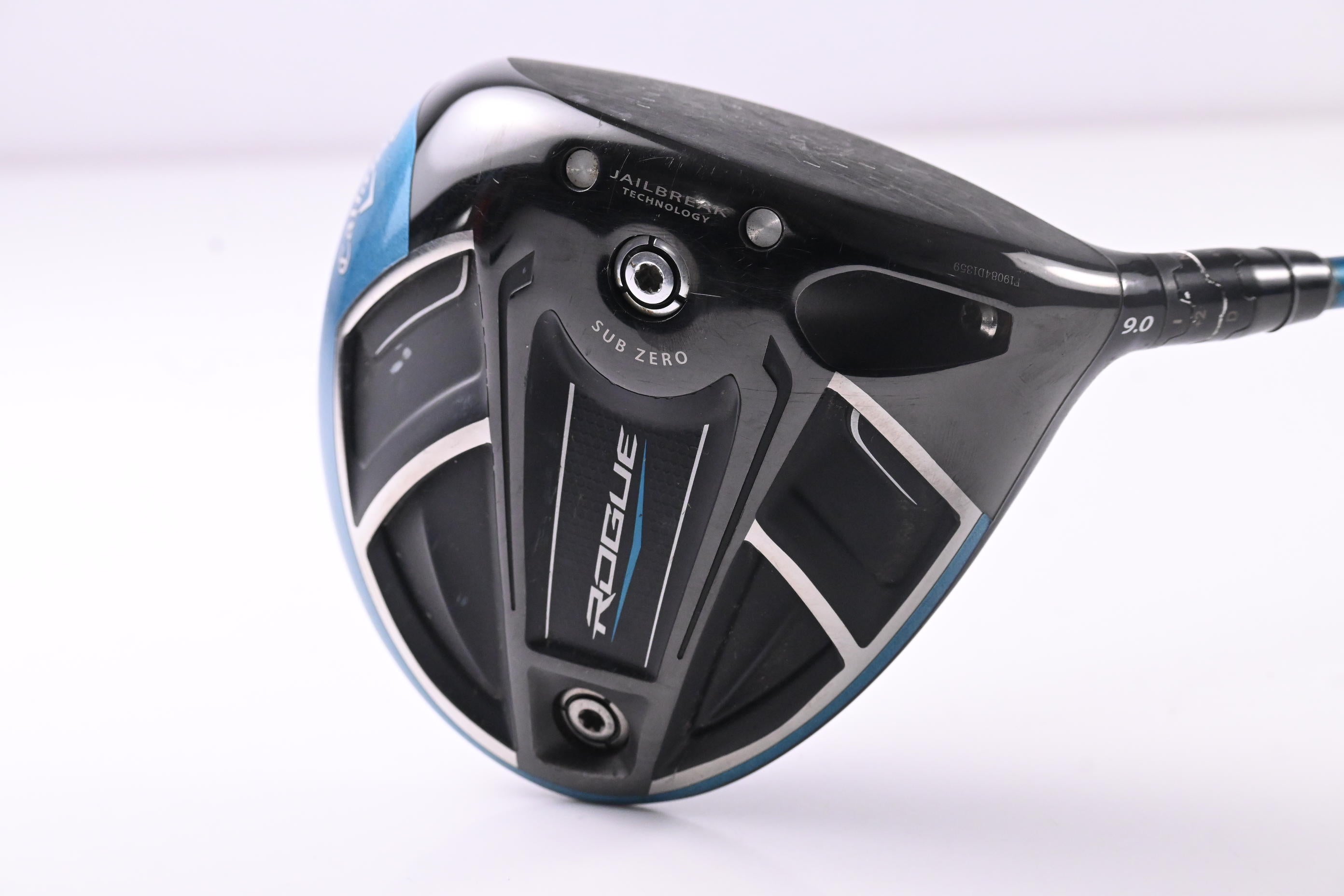 Callaway Rogue Sub Zero Driver / 9 Degree / Stiff Flex Evenflow Blue 65 Shaft