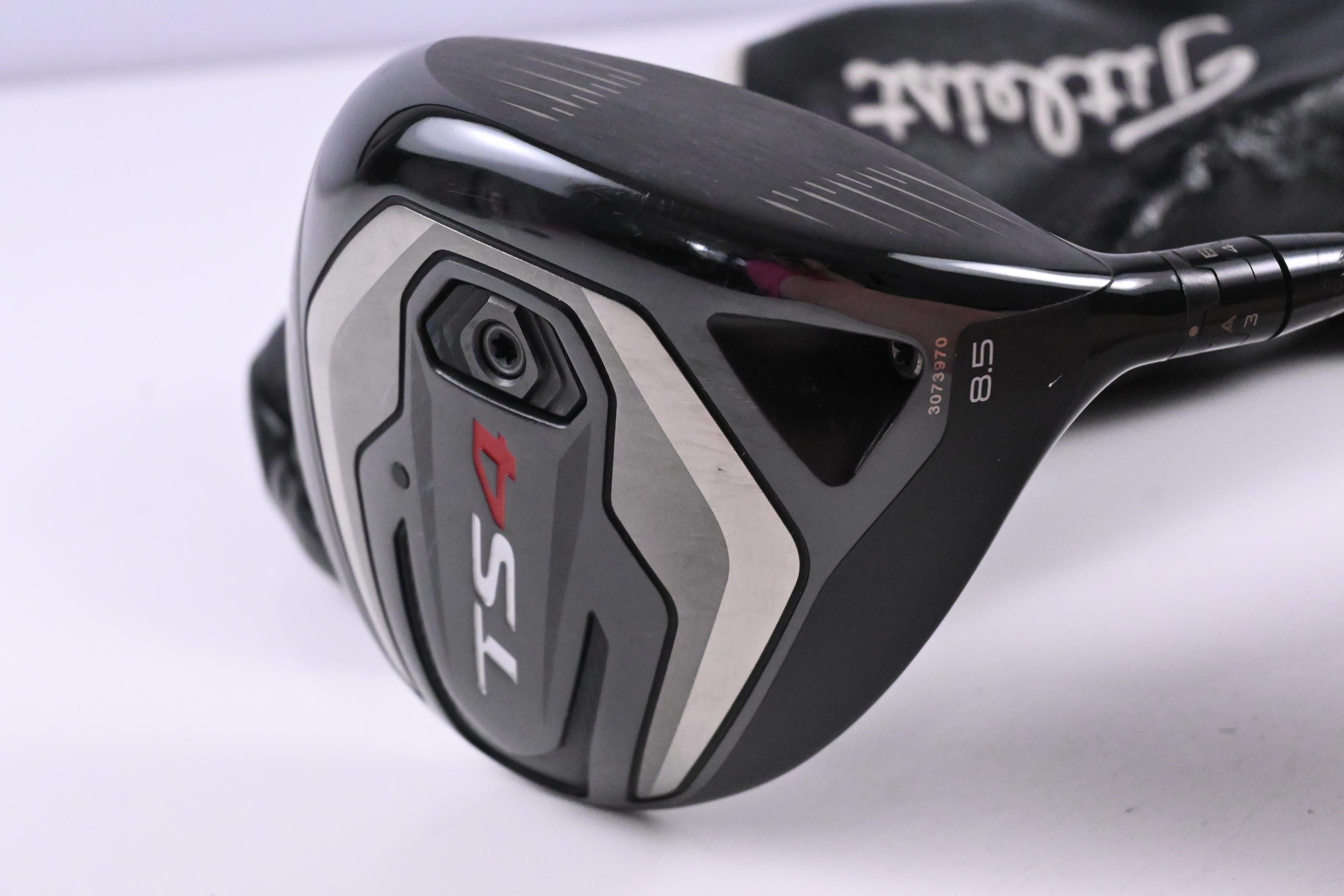 Titleist TS4 Driver / 8.5 Degree / Stiff Flex HZRDUS Smoke Black 60 Shaft