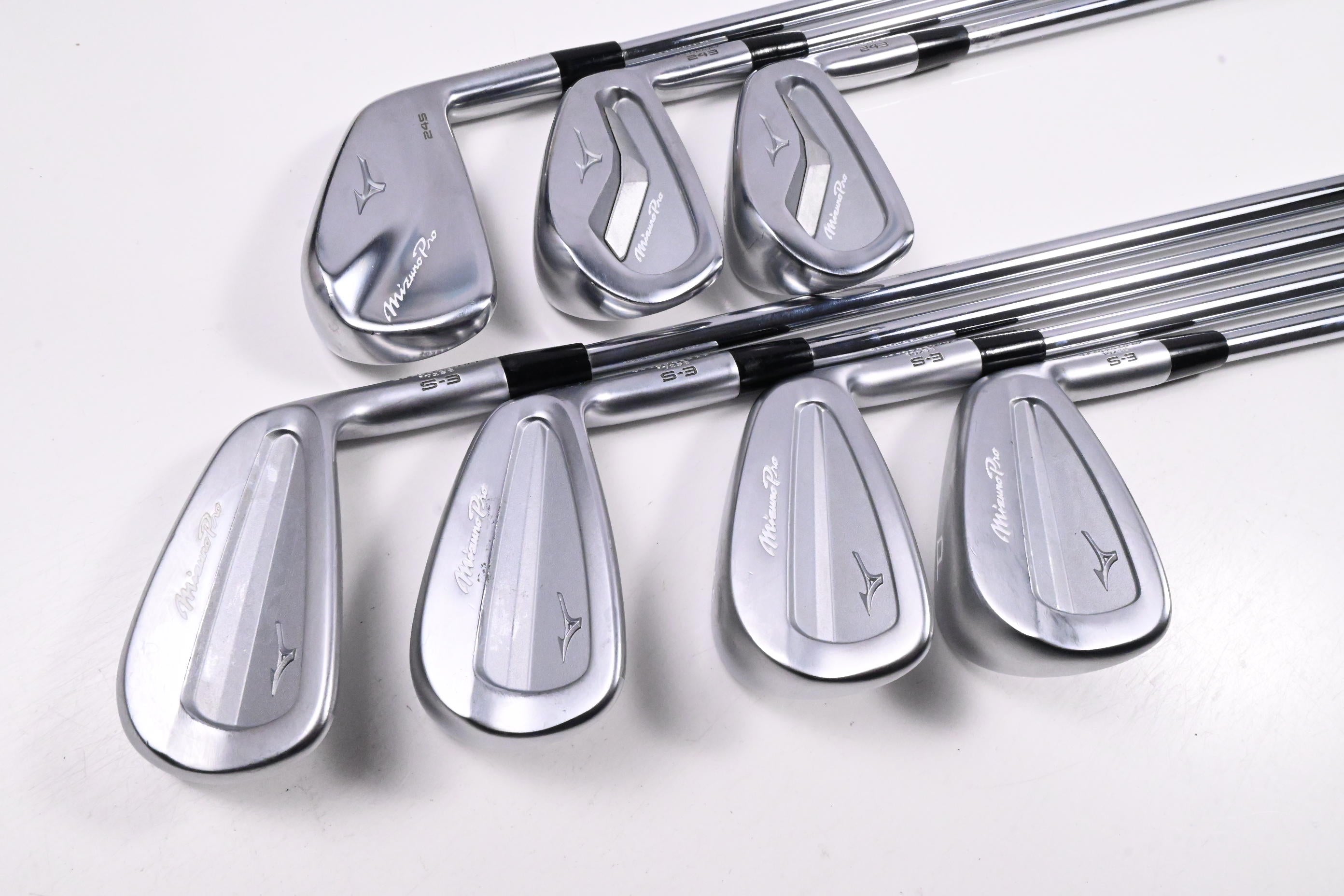 Mizuno Pro S-3/243/245 Combo Irons / 4-PW / Stiff Flex Project X Rifle Shafts