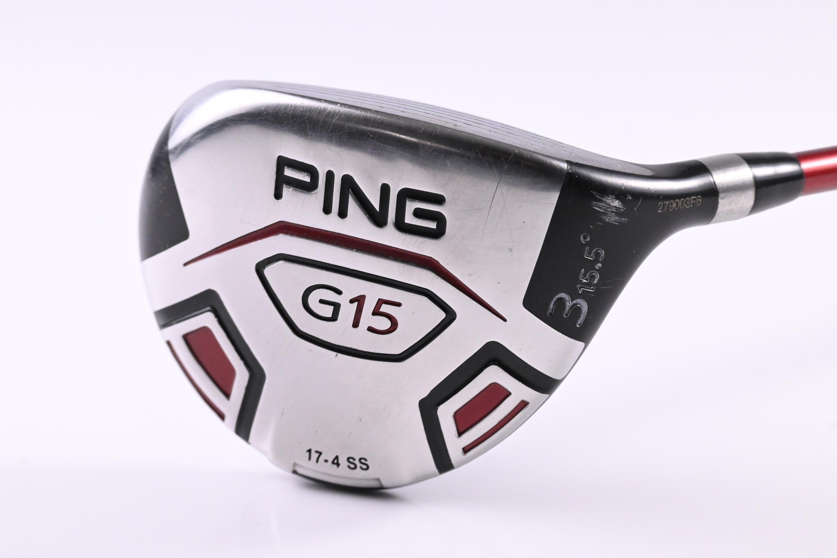 Ping G15 #3 Wood / 15.5 Degree / Regular Flex Ping TFC 149 F Shaft / 3.75" Short
