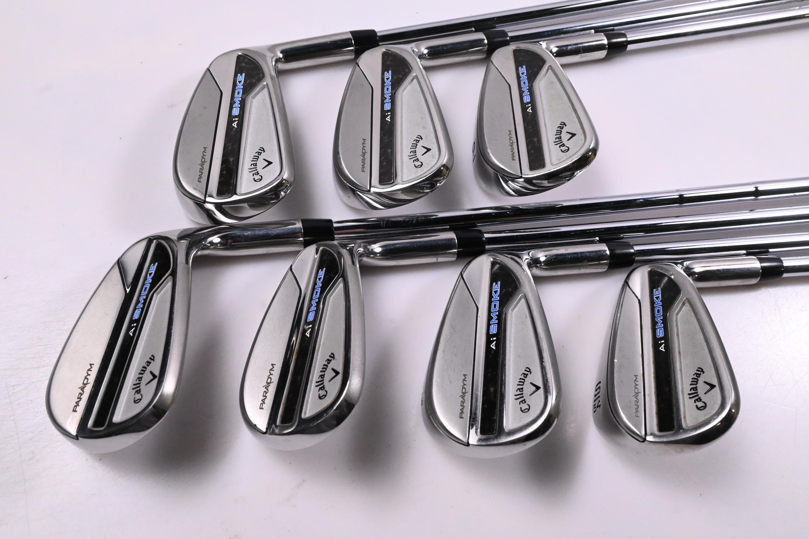Callaway Paradym Ai Smoke Irons / 7-PW+AW+GW+SW / Stiff Flex Elevate MPH 95