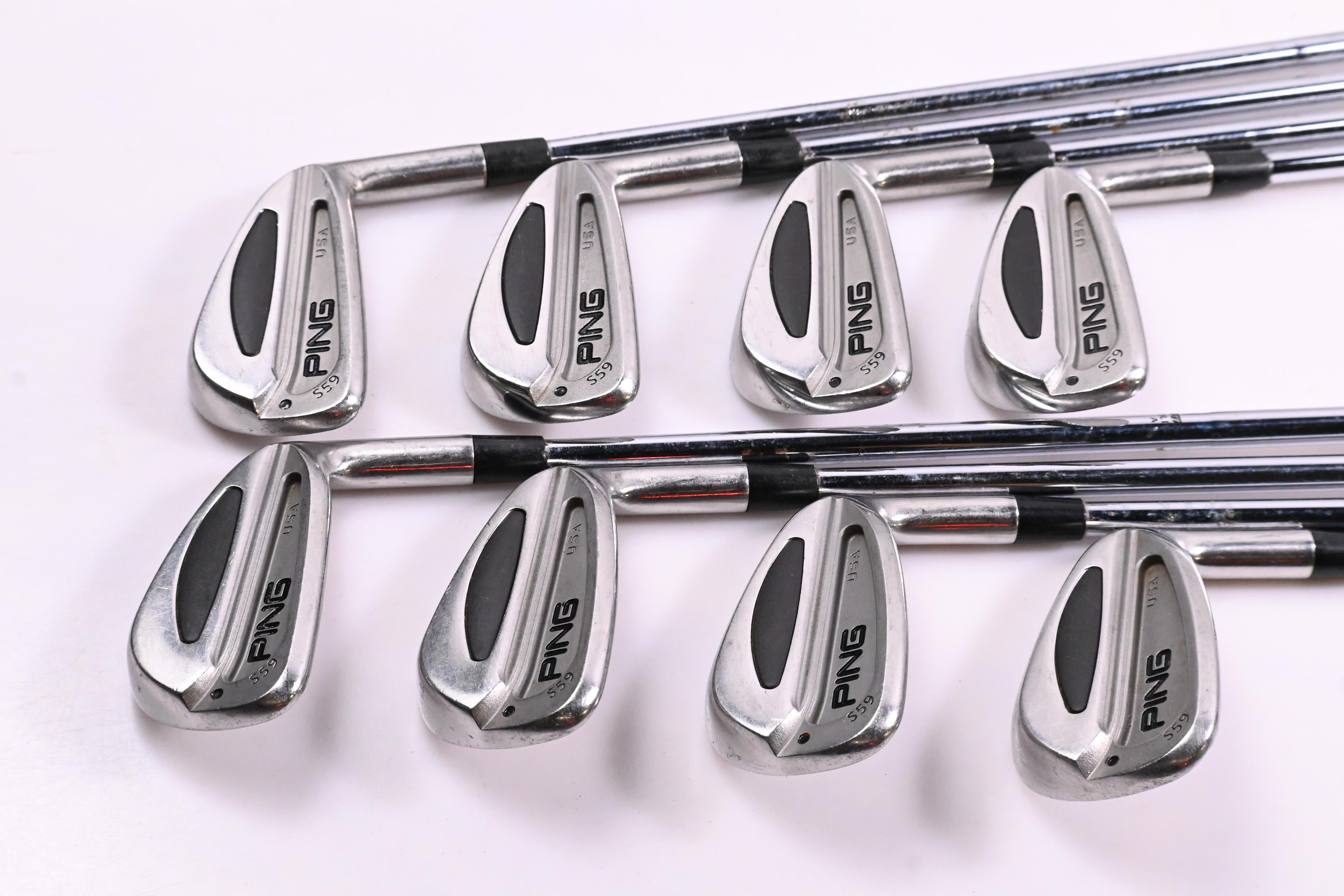 Ping S59 Irons / 3-PW / Black Dot / Stiff Flex True Temper Dynamic Gold S400