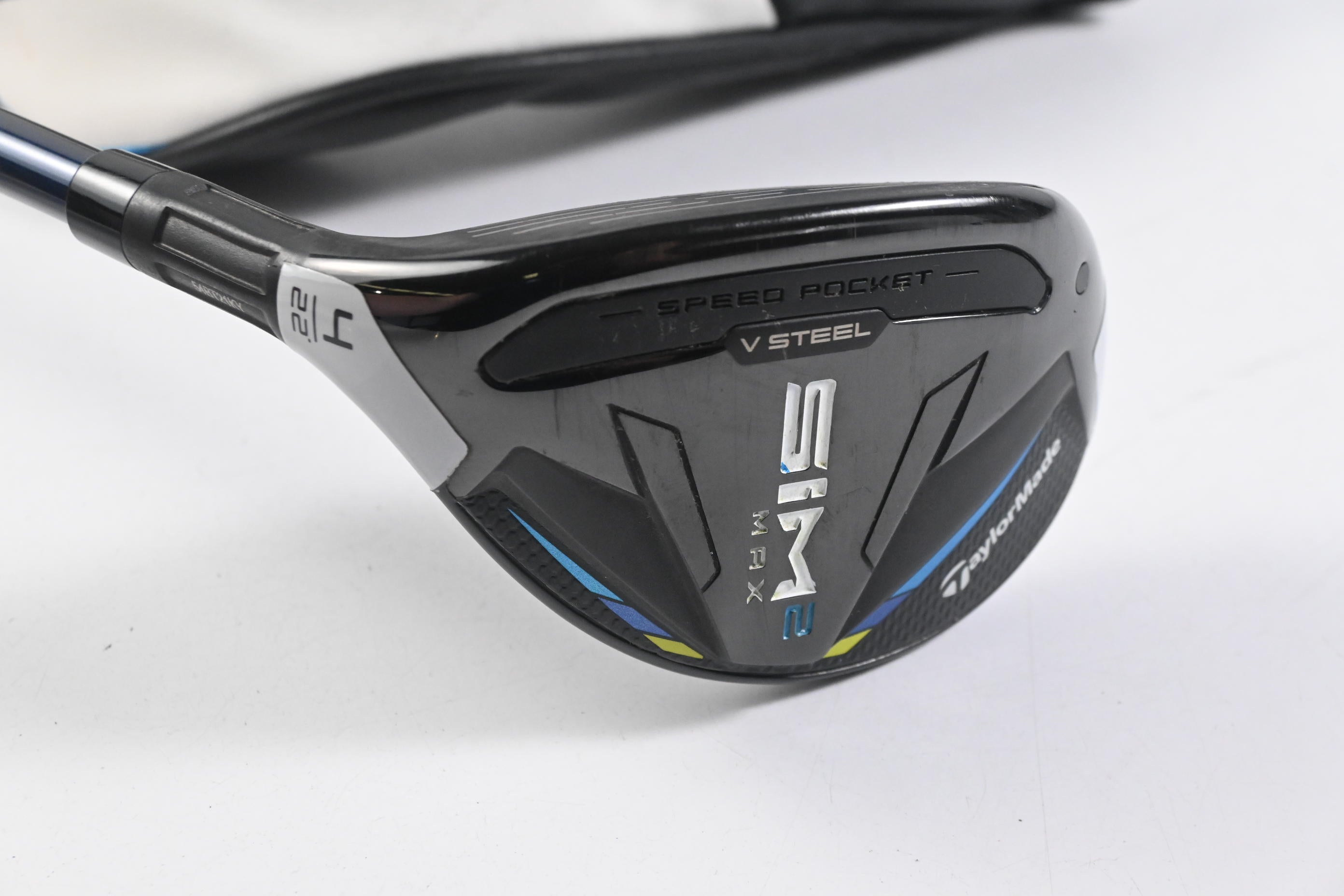 Left Hand Taylormade SIM2 Max #4 Hybrid / 22 Degree / Regular Flex Ventus Blue 6
