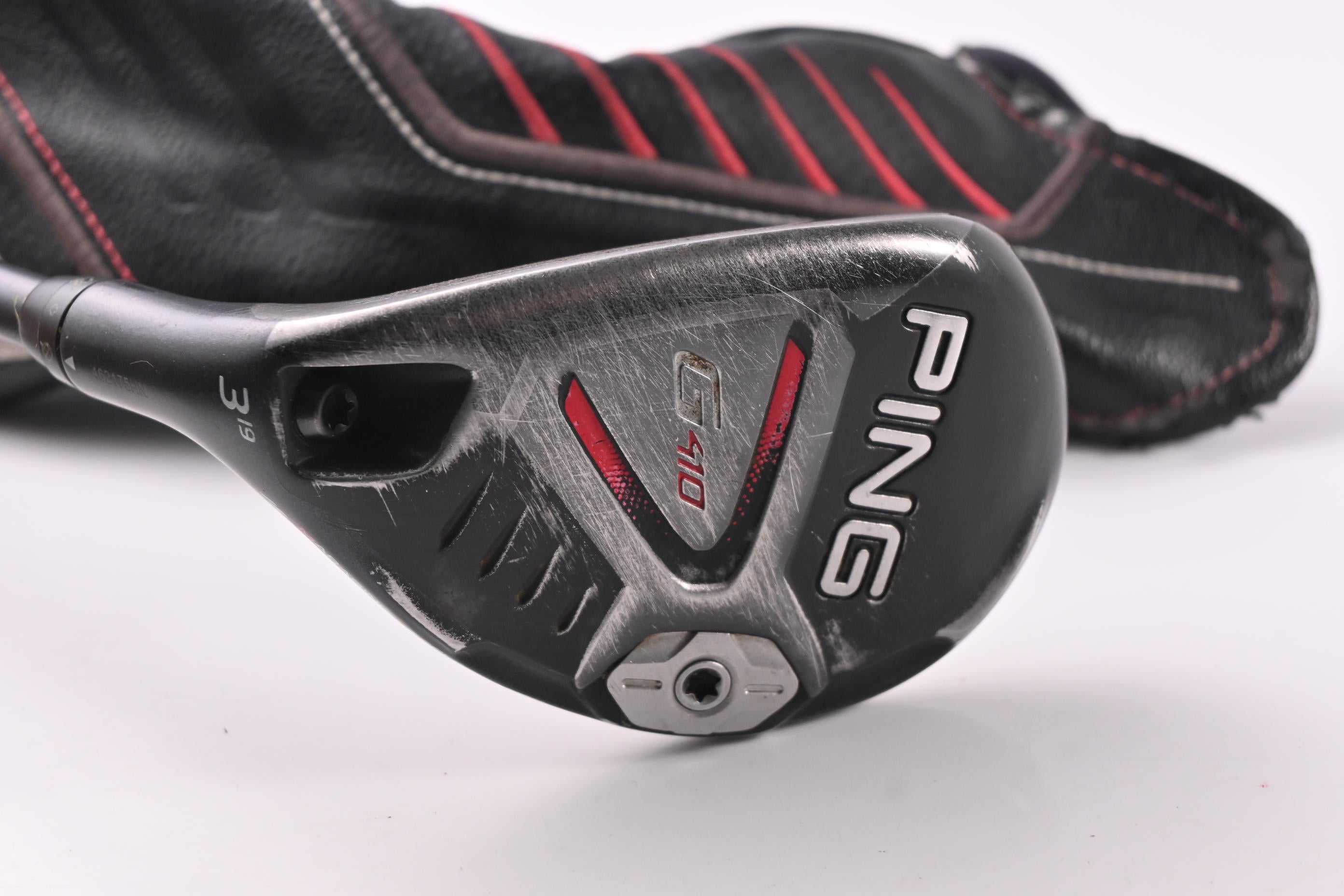 Left Hand Ping G410 #3 Hybrid / 19 Degree / Regular Flex Ping Alta CB Red 70