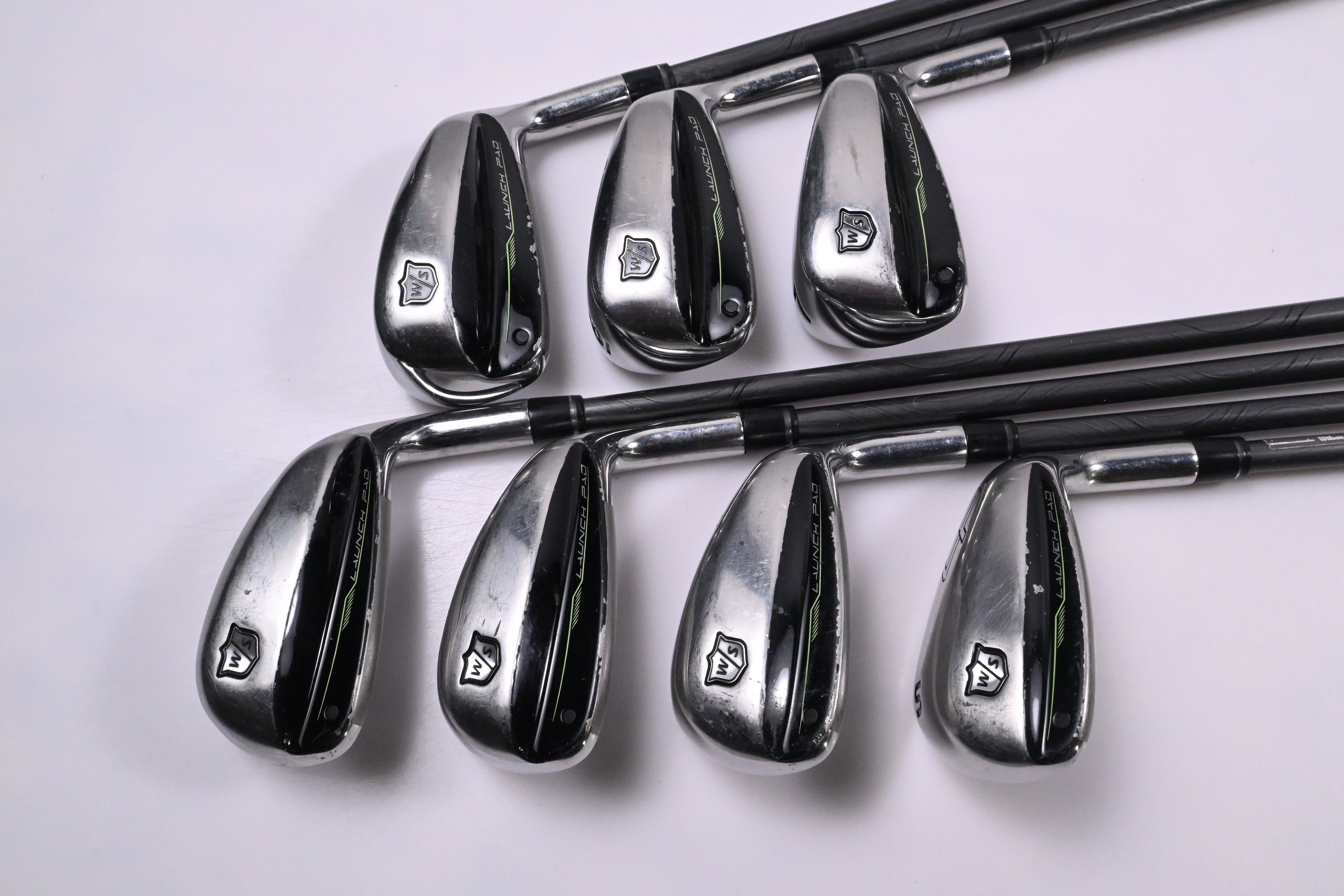 Wilson Launch Pad 2022 Irons / 5-PW+SW / Senior Flex EvenFlow 55 Shafts