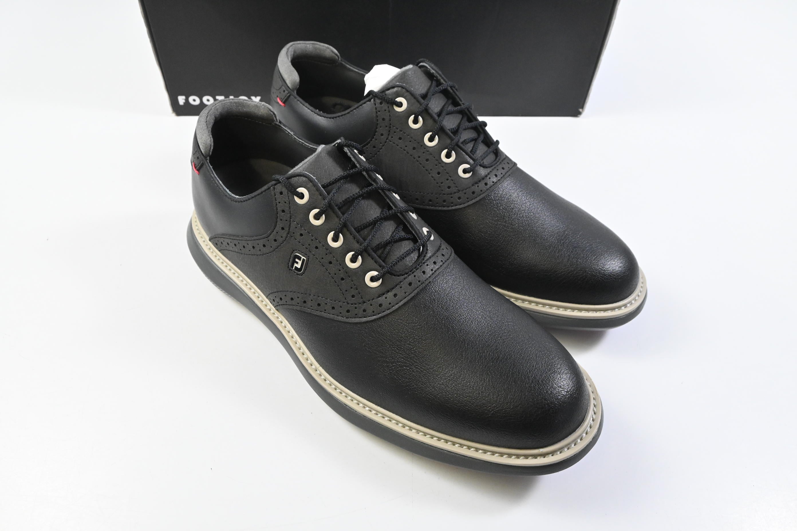 FootJoy Traditional Golf Shoes / Size UK 10.5 / Black, Grey