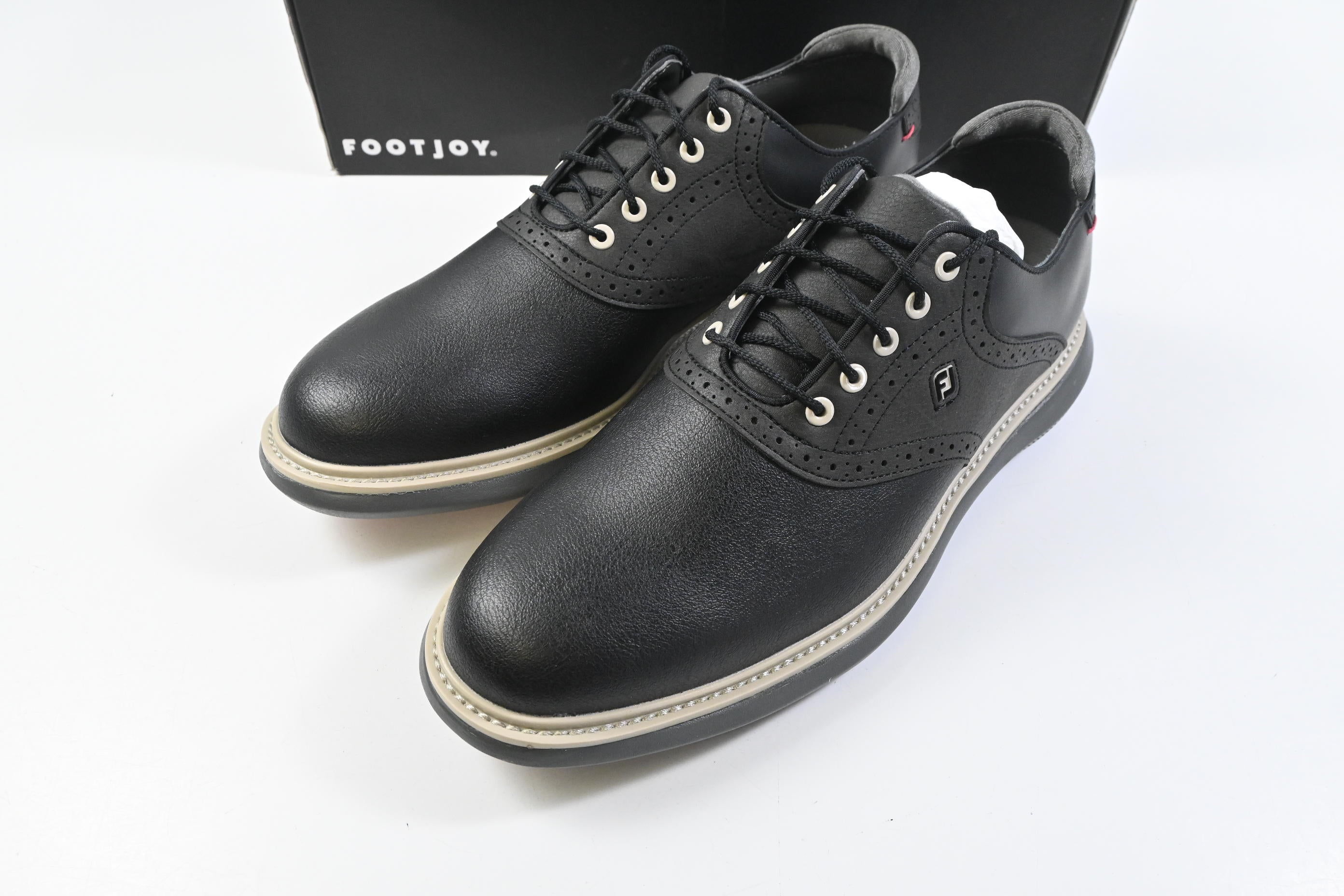 FootJoy Traditional Golf Shoes / Size UK 10.5 / Black, Grey