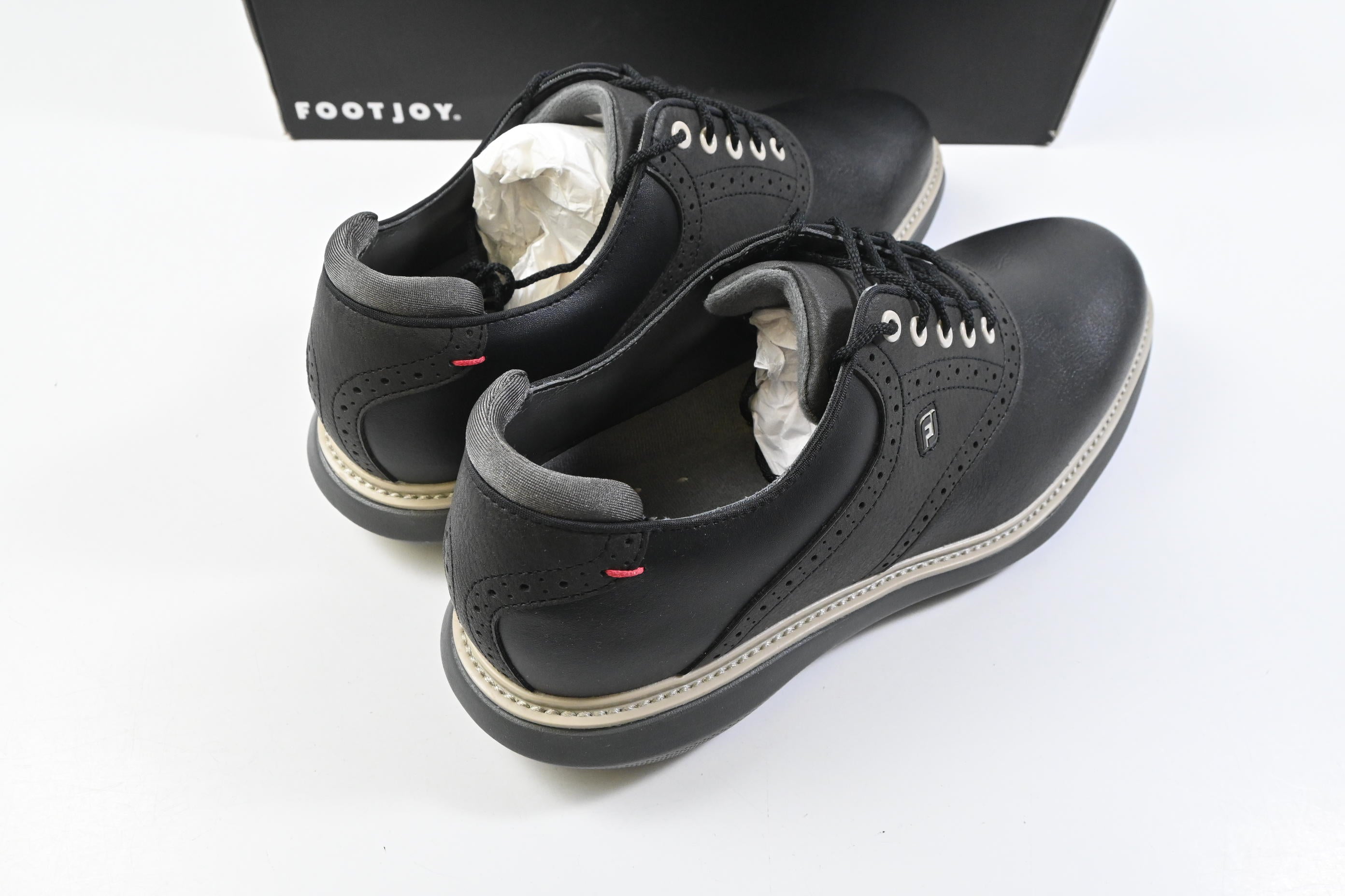 FootJoy Traditional Golf Shoes / Size UK 10.5 / Black, Grey