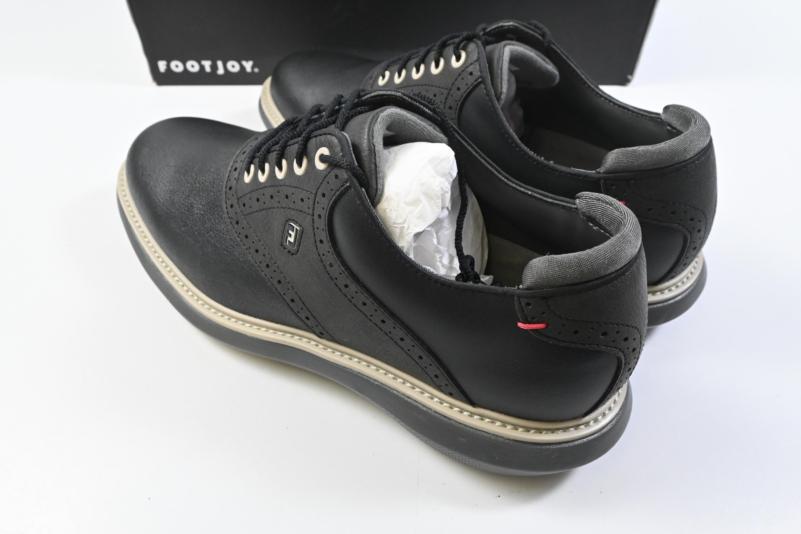 FootJoy Traditional Golf Shoes / Size UK 10.5 / Black, Grey