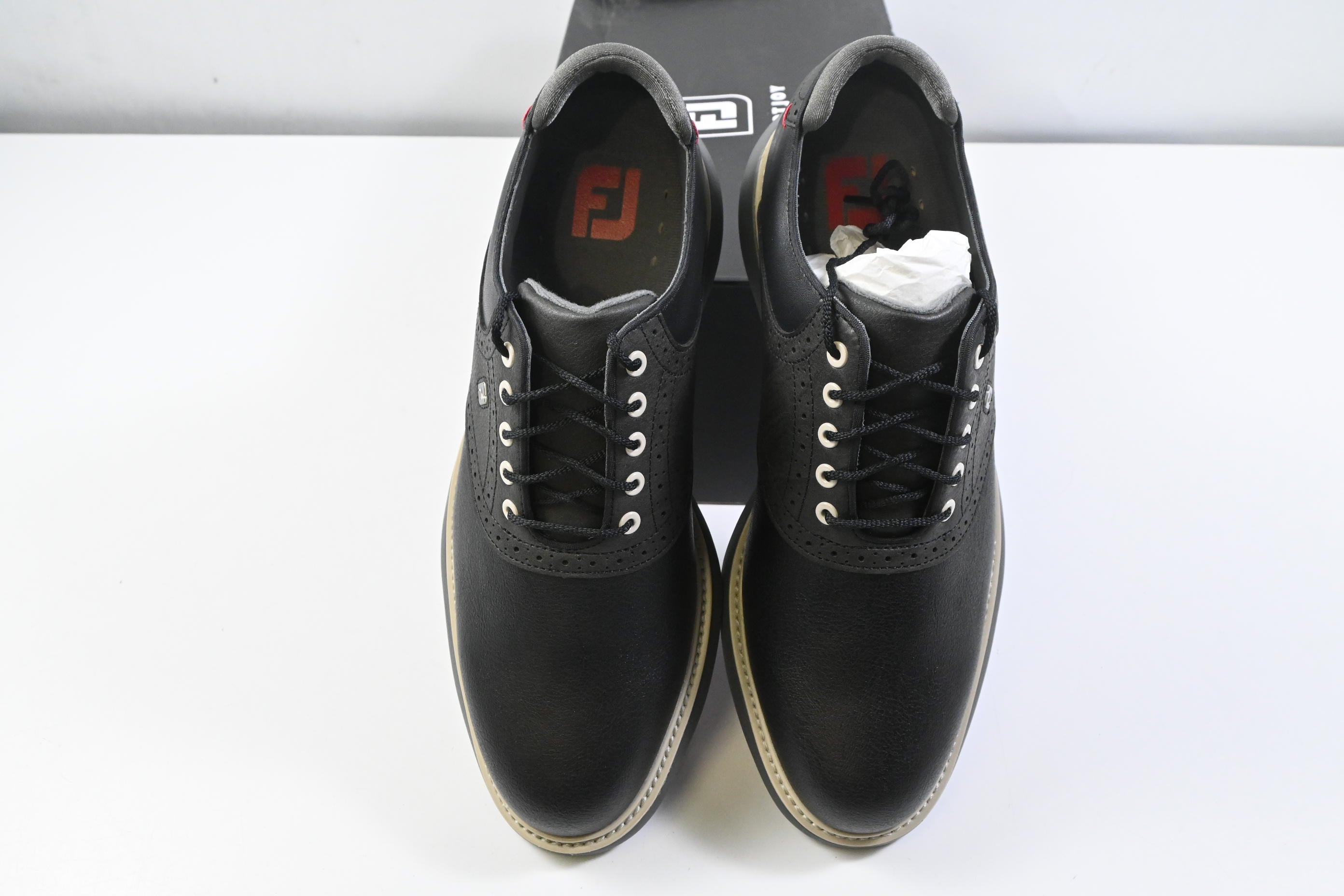 FootJoy Traditional Golf Shoes / Size UK 10.5 / Black, Grey