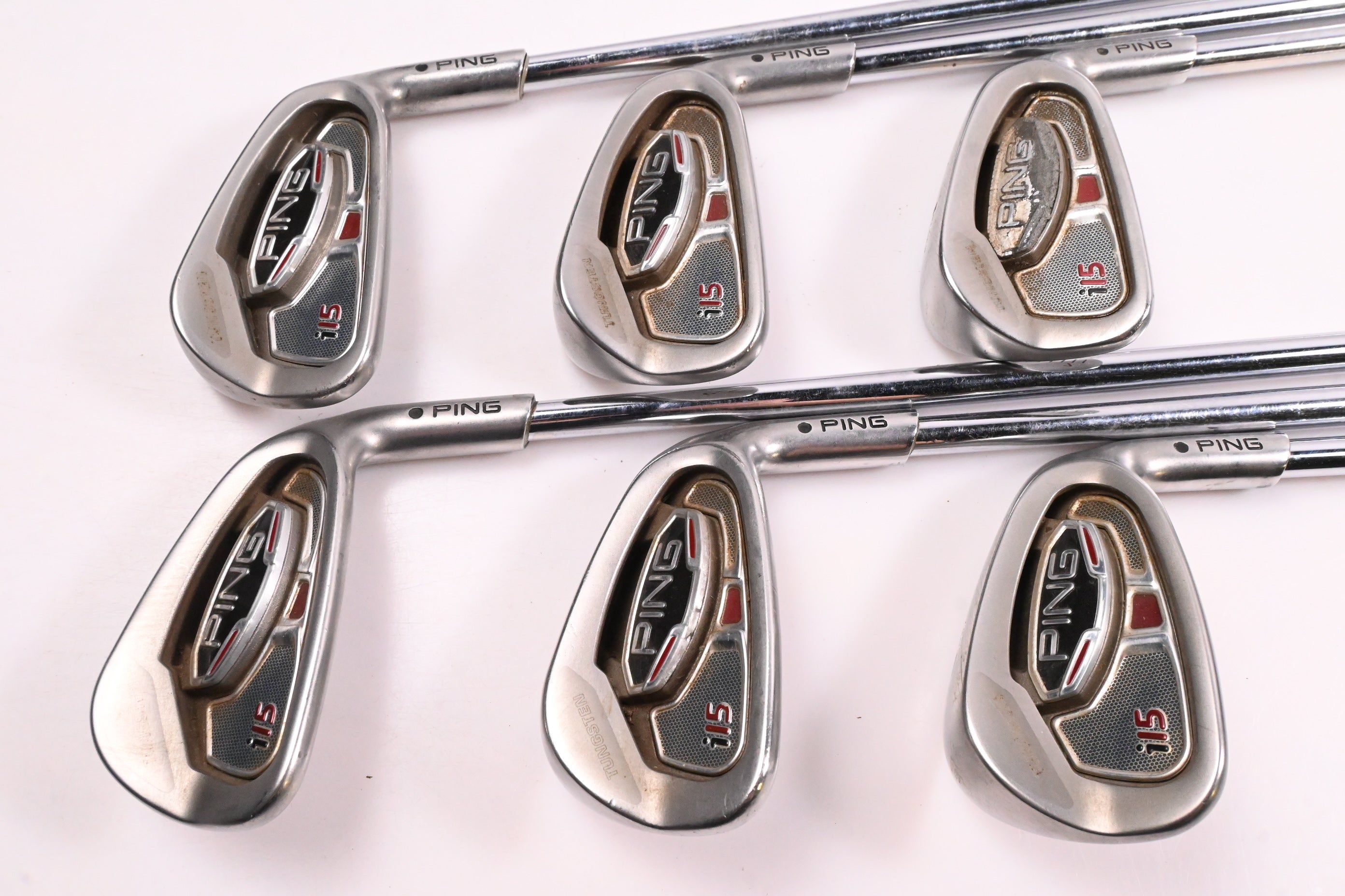 Ping i15 Irons / 5-PW / Black Dot / Regular Flex Ping AWT Shafts