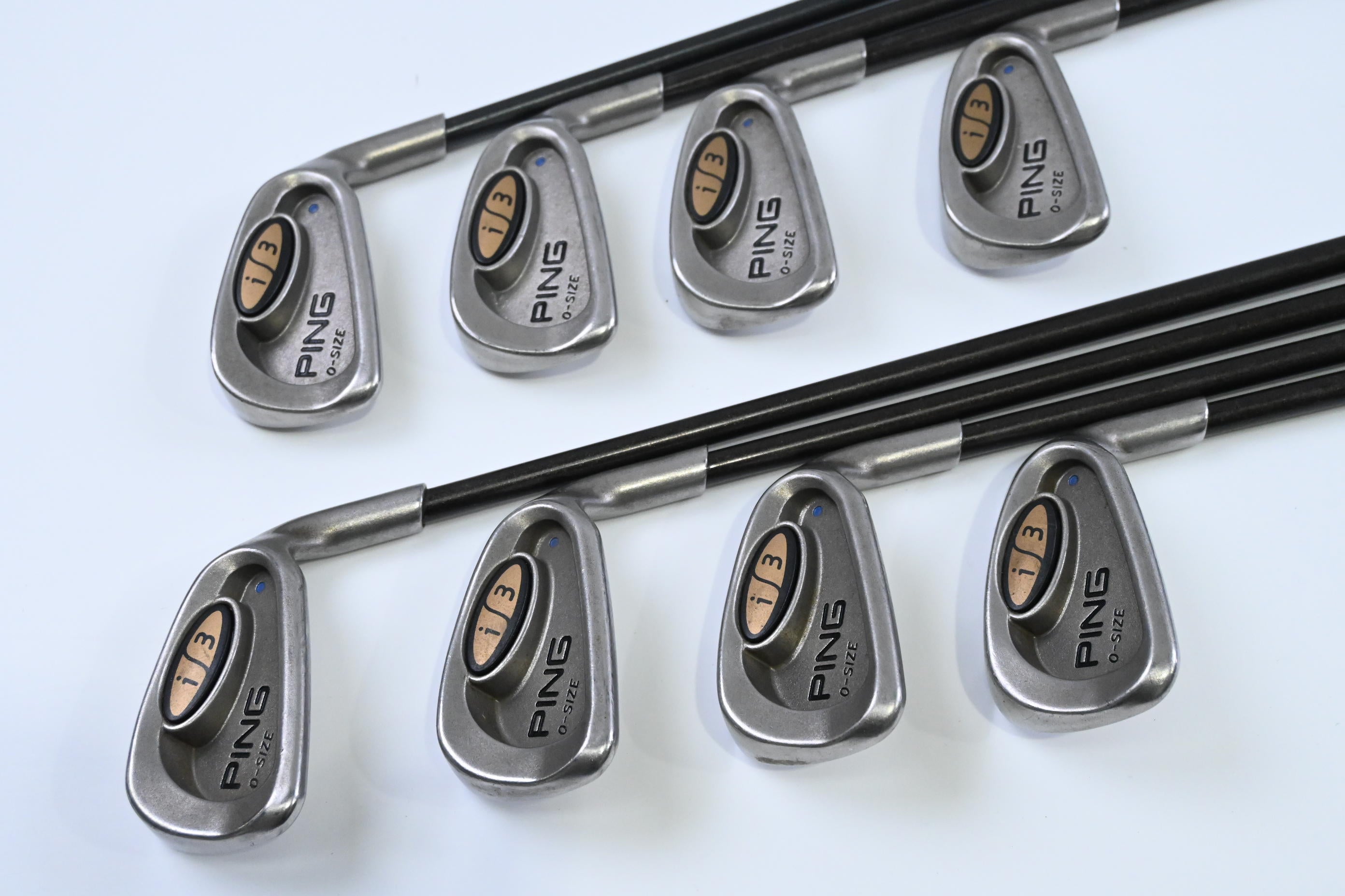 Ping i3 O-Size Irons / 3-PW / Blue Dot / Regular Flex Ping 350 Shafts