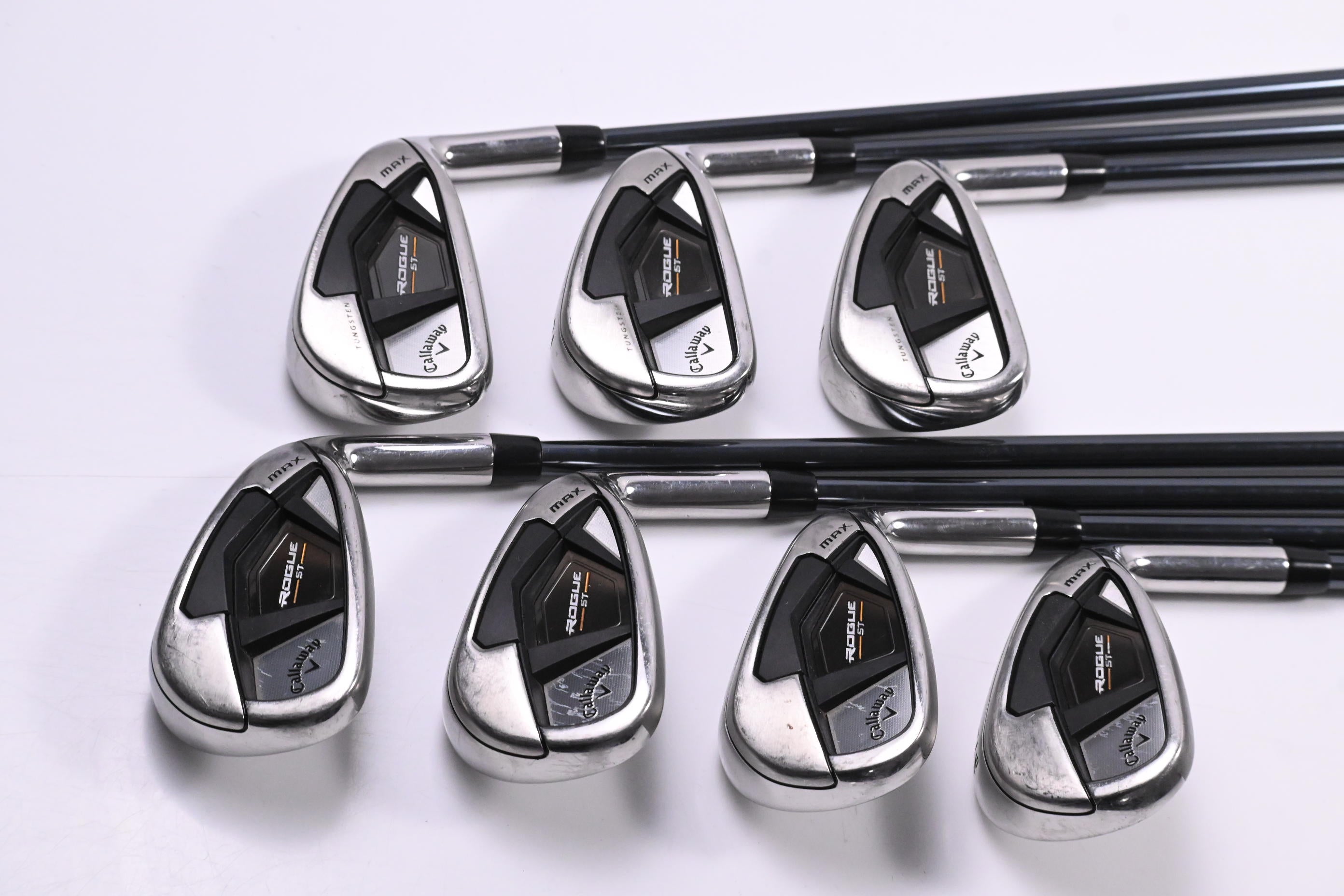 Callaway Rogue ST Max Irons / 5-PW+GW / Stiff Flex UST Recoil Dart 75 Shafts