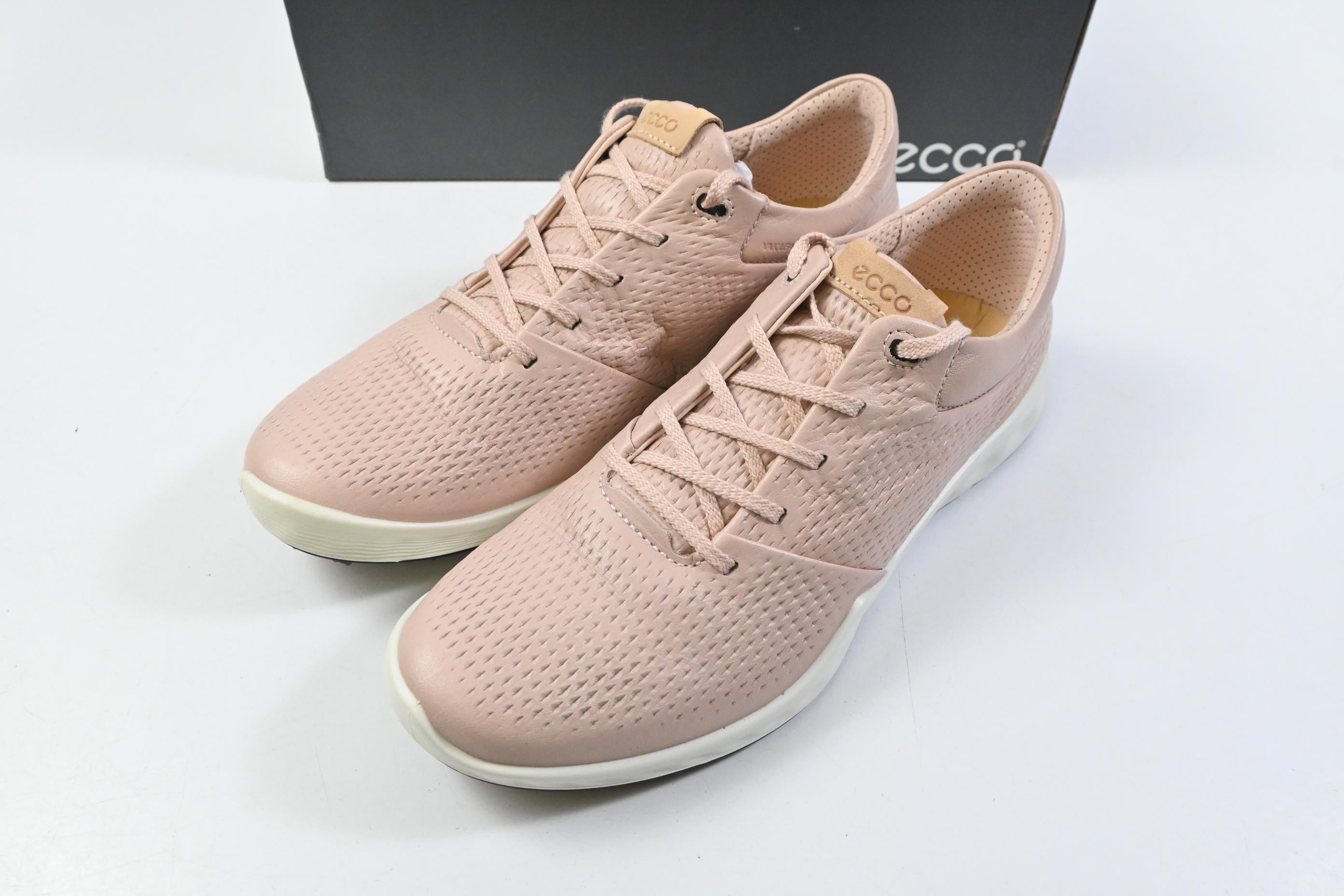 Ladies Ecco S-Lite Golf Shoes / Size UK 5-5.5 / Pink, White
