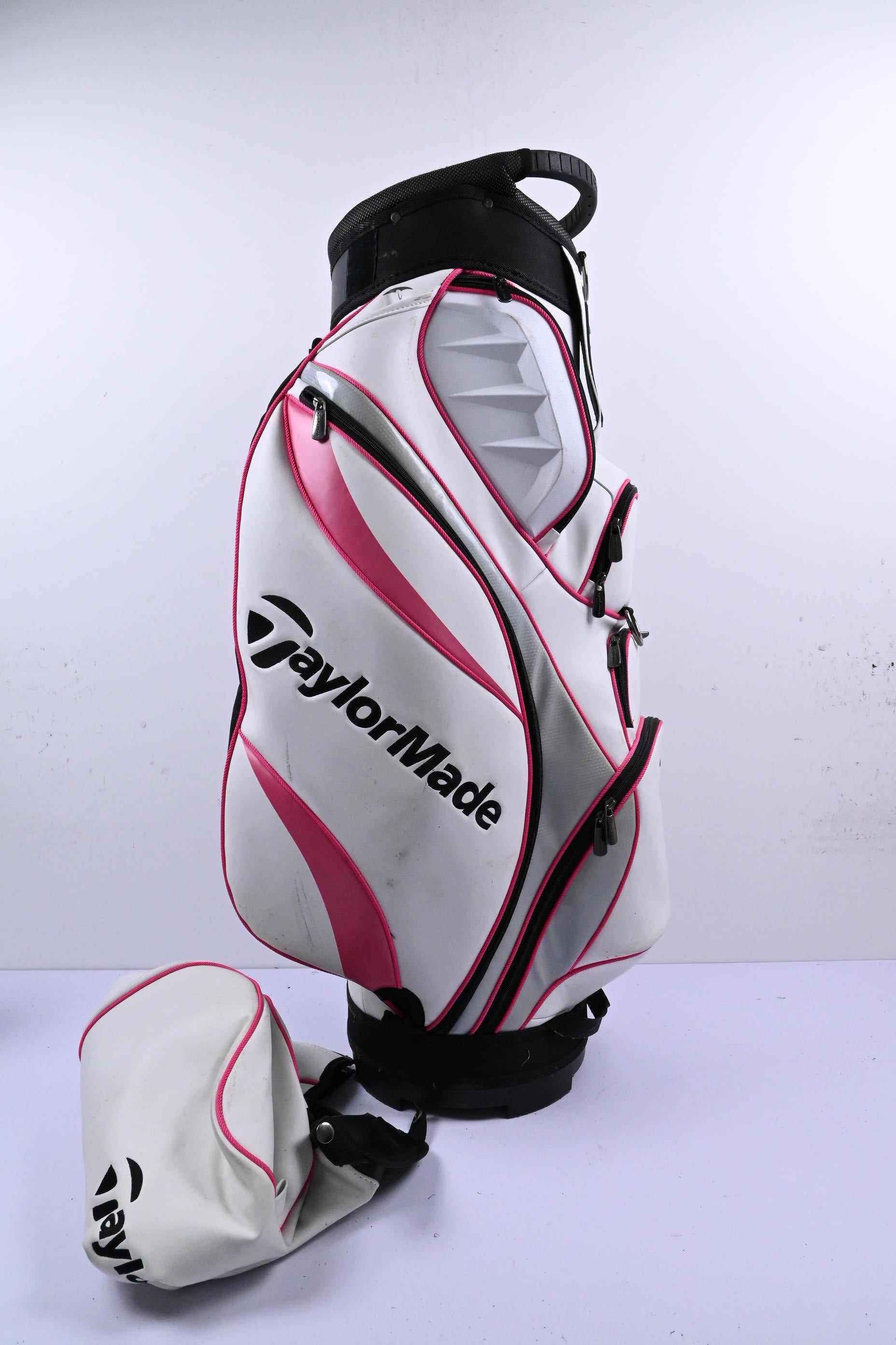 Taylormade Cart Bag / 14-Way Divder / White, Pink & Black