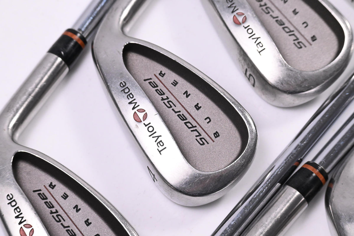 Taylormade Supersteel Irons / 3-PW+SW / Stiff Flex Rifle Precision 90 Shafts
