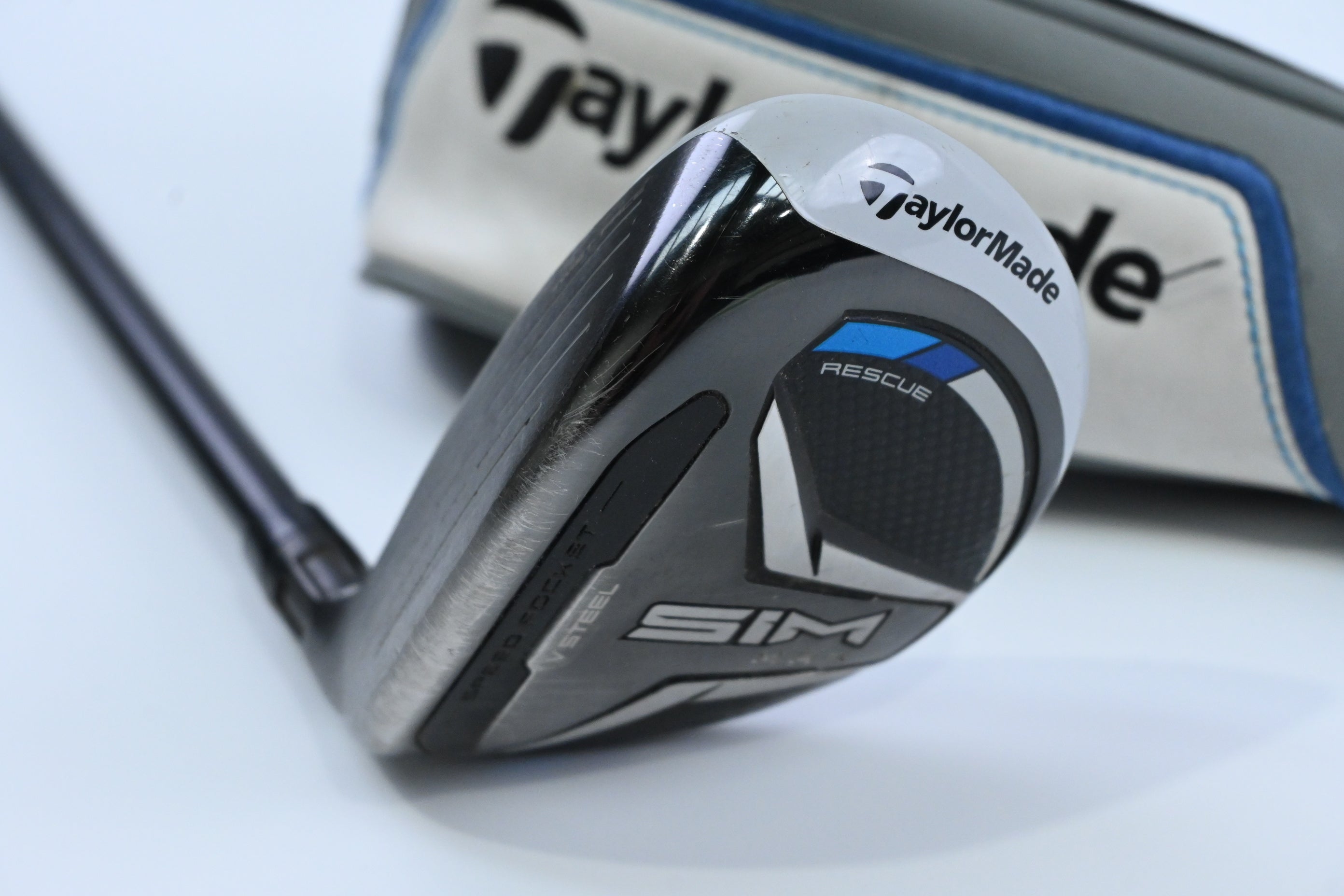 Left Hand Taylormade SIM Max #3 Hybrid / 19 Degree / Stiff Flex KBS Prototype 85