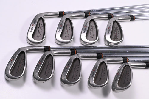 Taylormade Supersteel Irons / 3-PW+SW / Stiff Flex Rifle Precision 90 Shafts