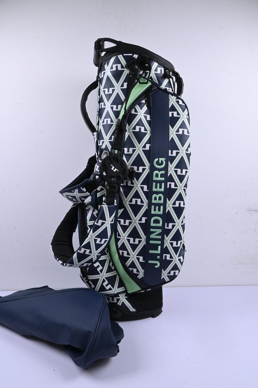 Vessel X J.Lindeberg Play Stand Bag / 6-Way Divider / Navy & Green
