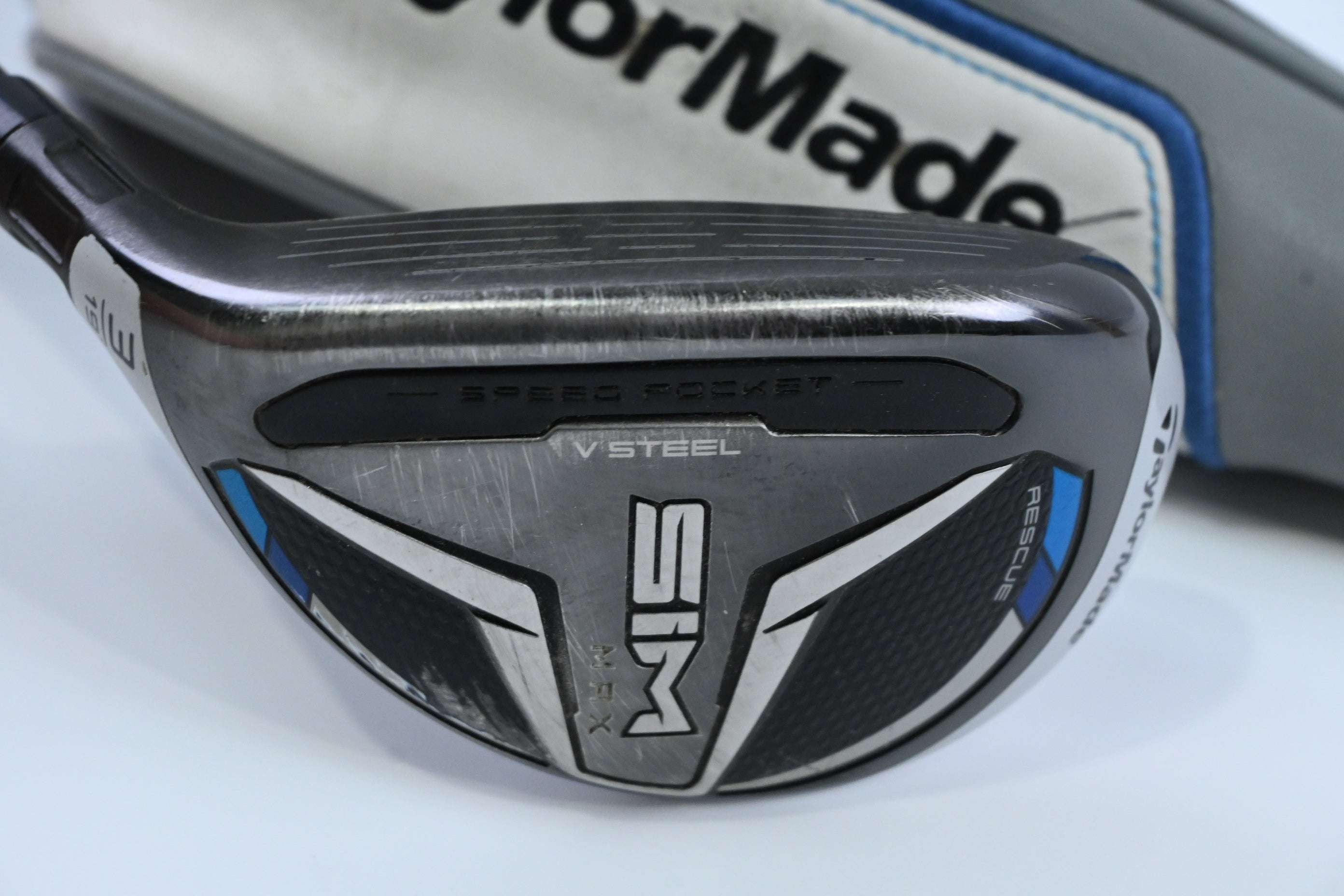 Left Hand Taylormade SIM Max #3 Hybrid / 19 Degree / Stiff Flex KBS Prototype 85