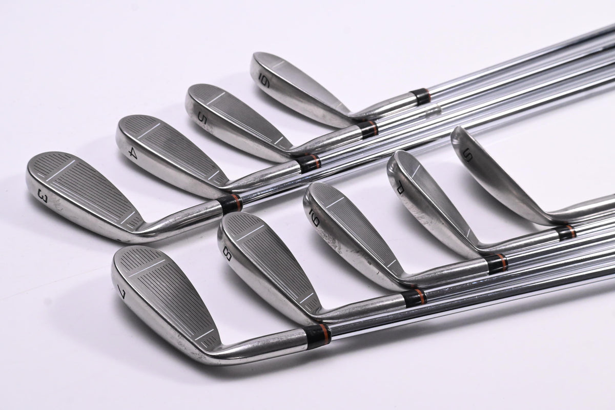 Taylormade Supersteel Irons / 3-PW+SW / Stiff Flex Rifle Precision 90 Shafts