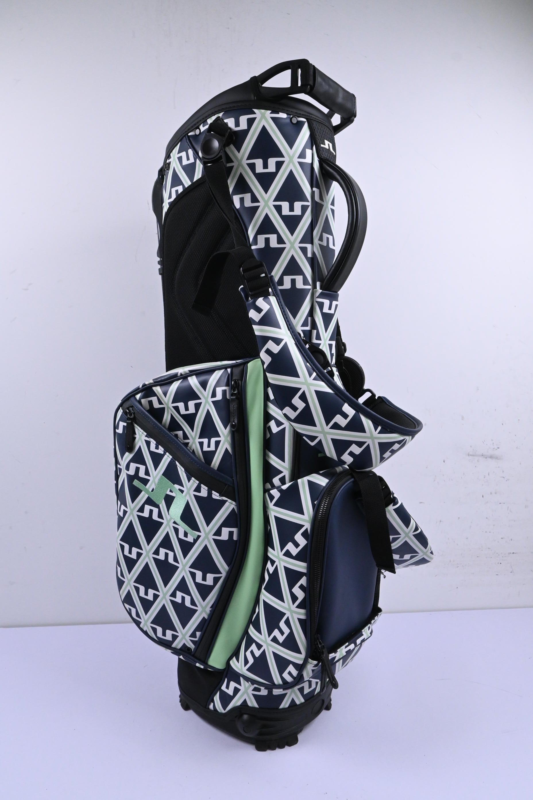 Vessel X J.Lindeberg Play Stand Bag / 6-Way Divider / Navy & Green
