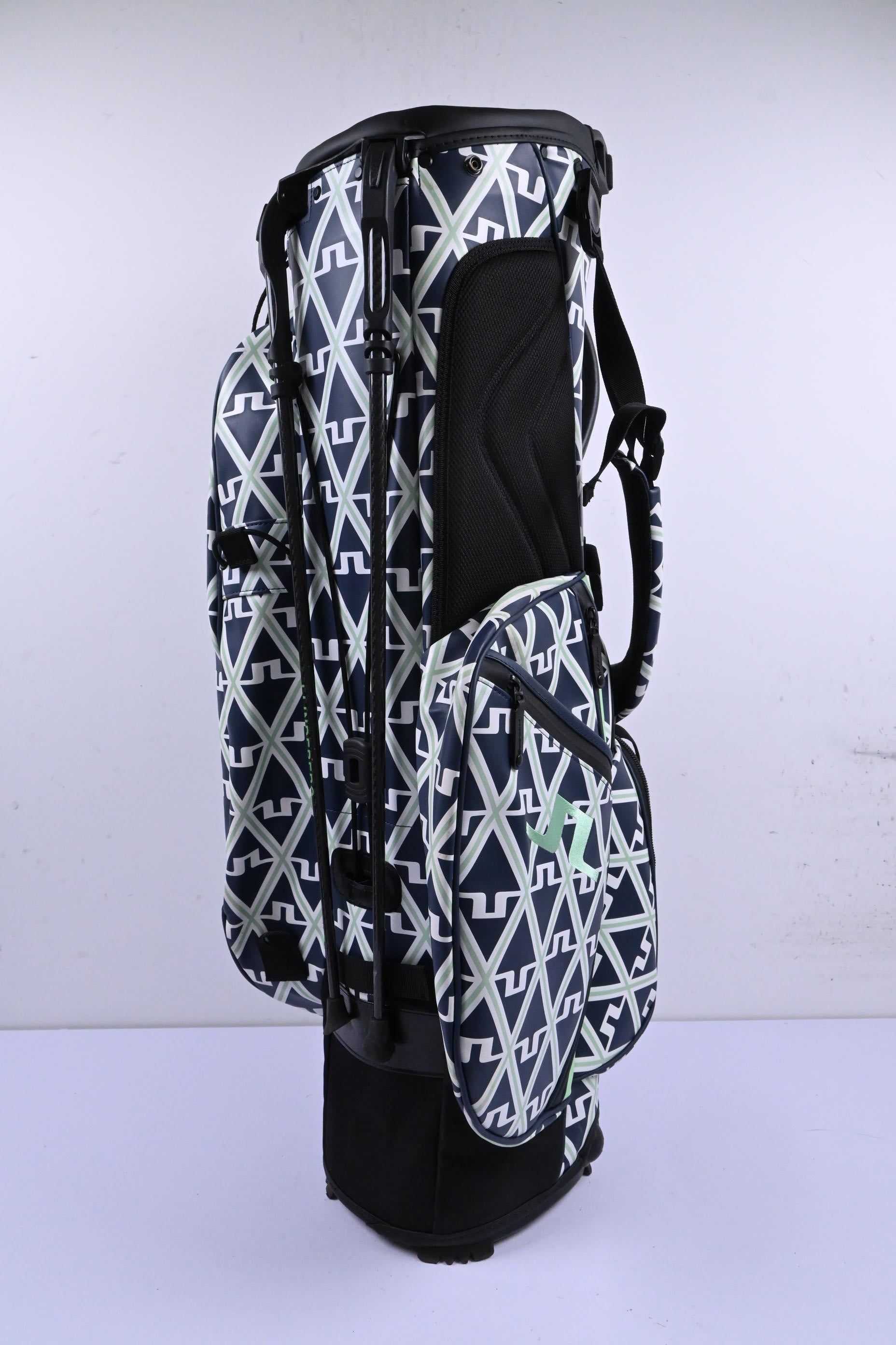 Vessel X J.Lindeberg Play Stand Bag / 6-Way Divider / Navy & Green